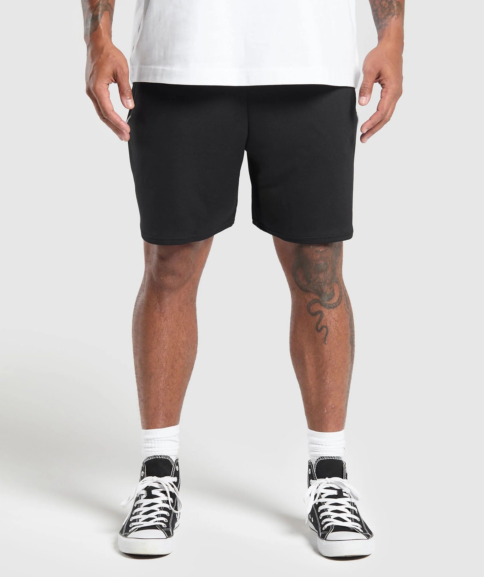 Gymshark Waffle Shorts Oversized Fit Black