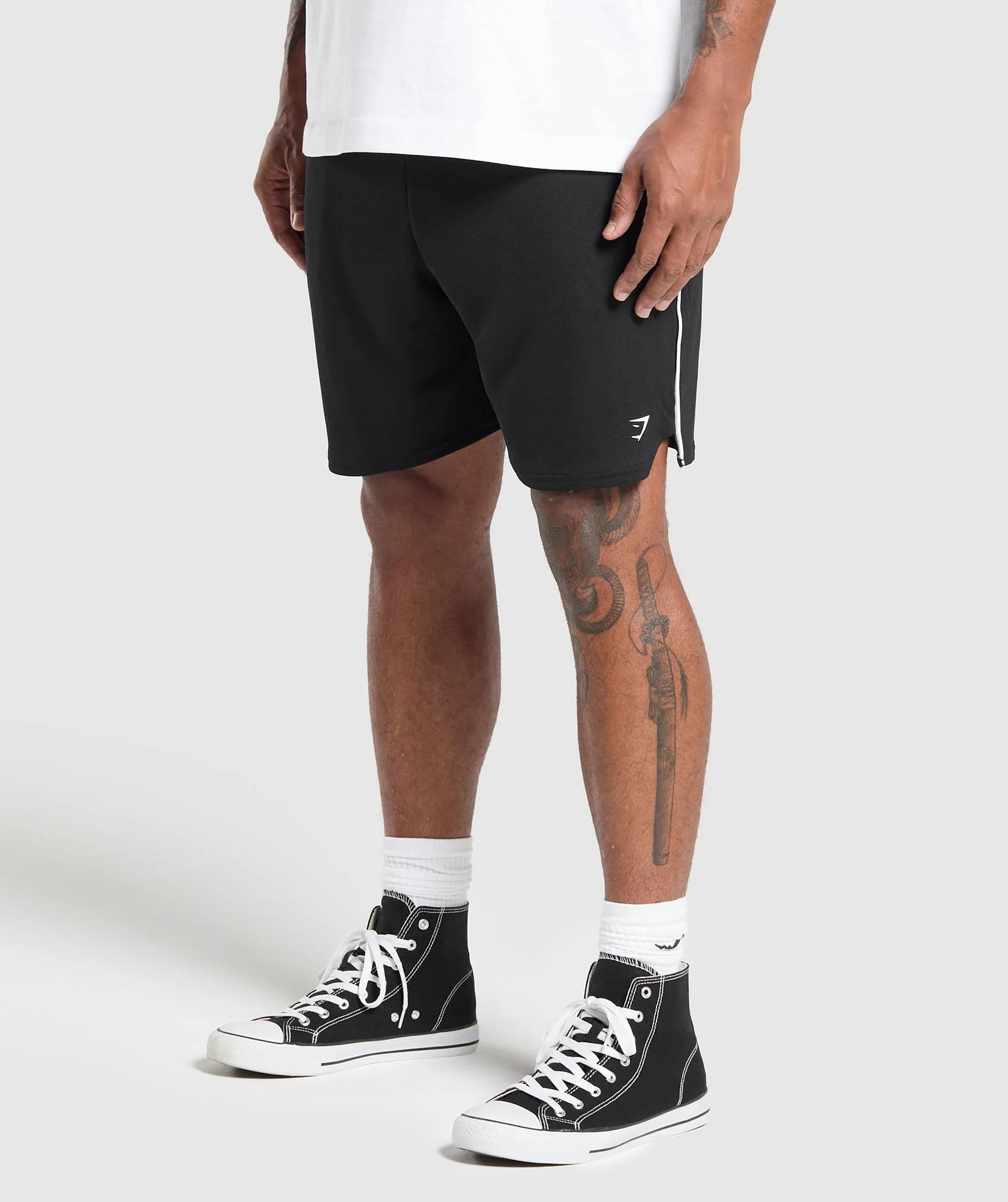 Gymshark Waffle Shorts Oversized Fit Black