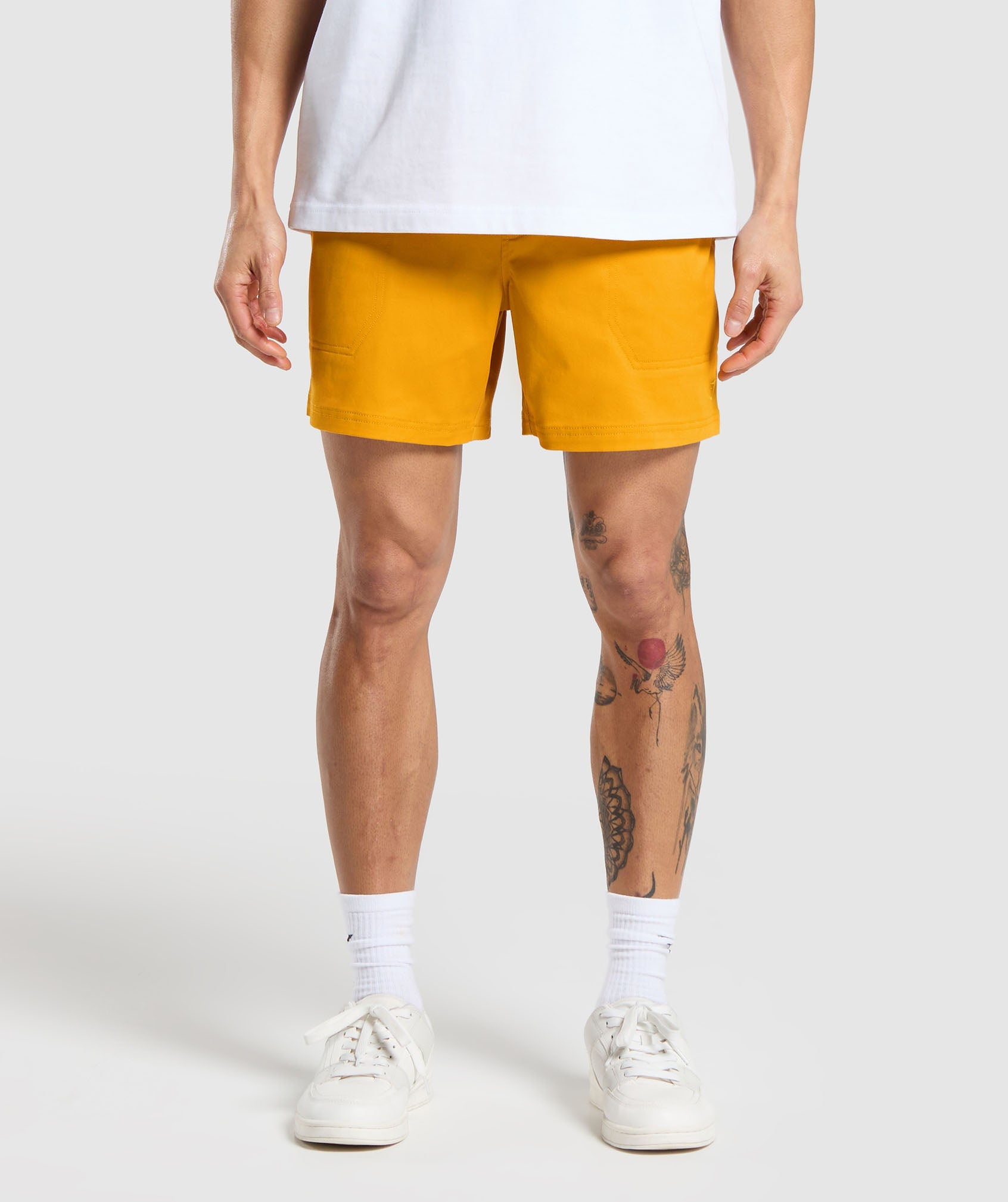 Gymshark Rest Day Woven Shorts Regular Fit Burnt Yellow