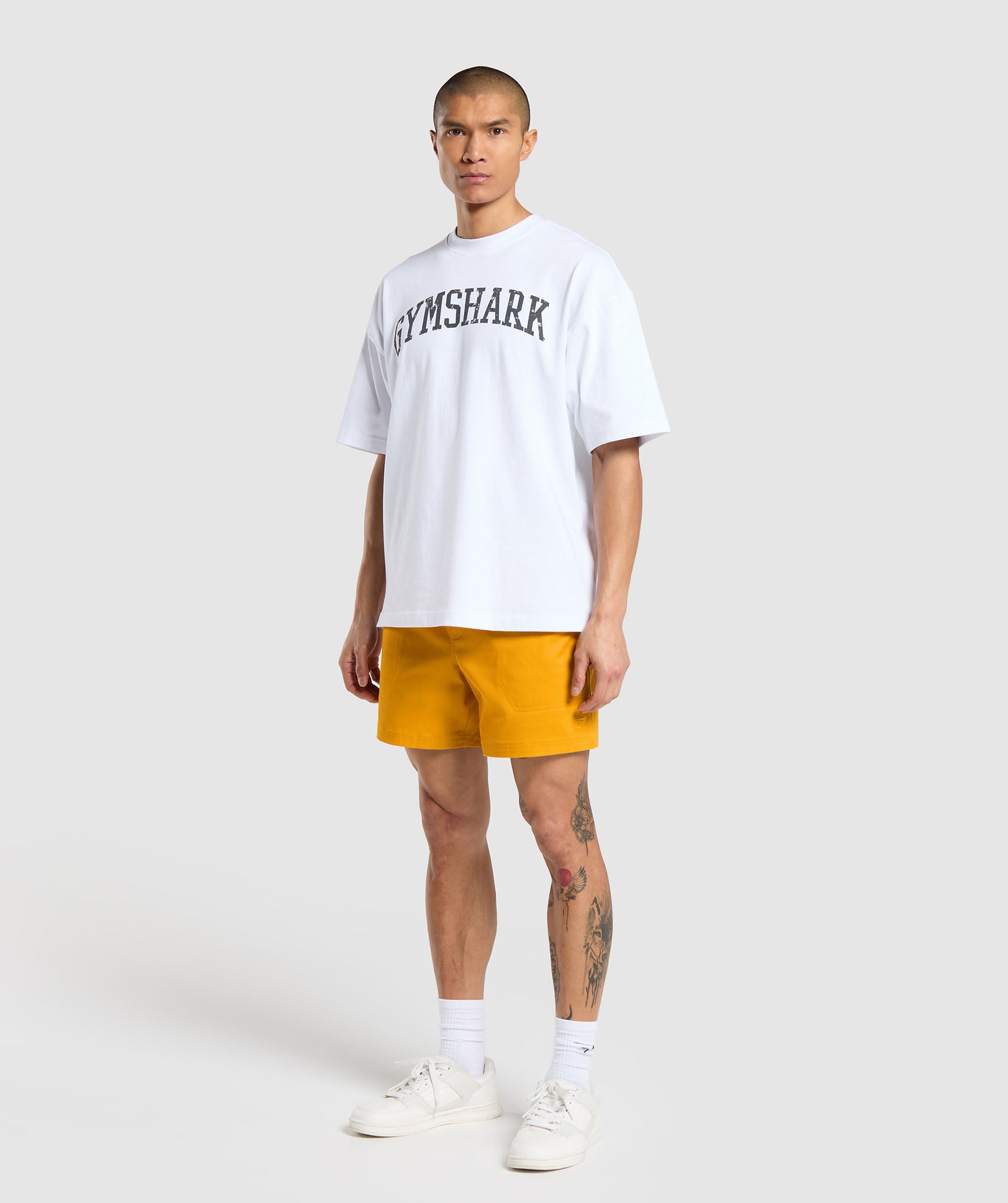 Gymshark Rest Day Woven Shorts Regular Fit Burnt Yellow