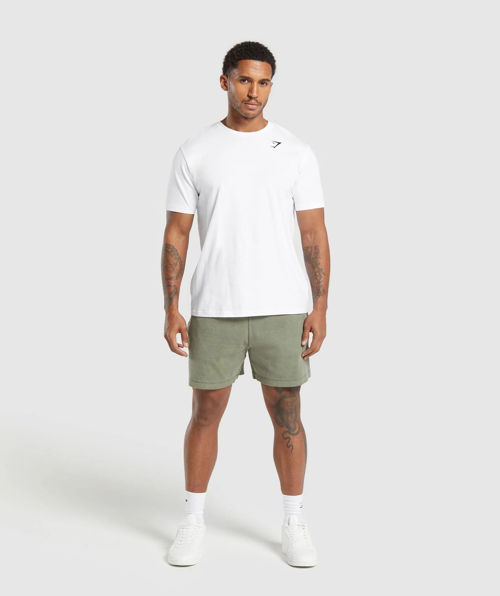 Gymshark Heavyweight Ribbed Shorts Oversized Fit Unit Green