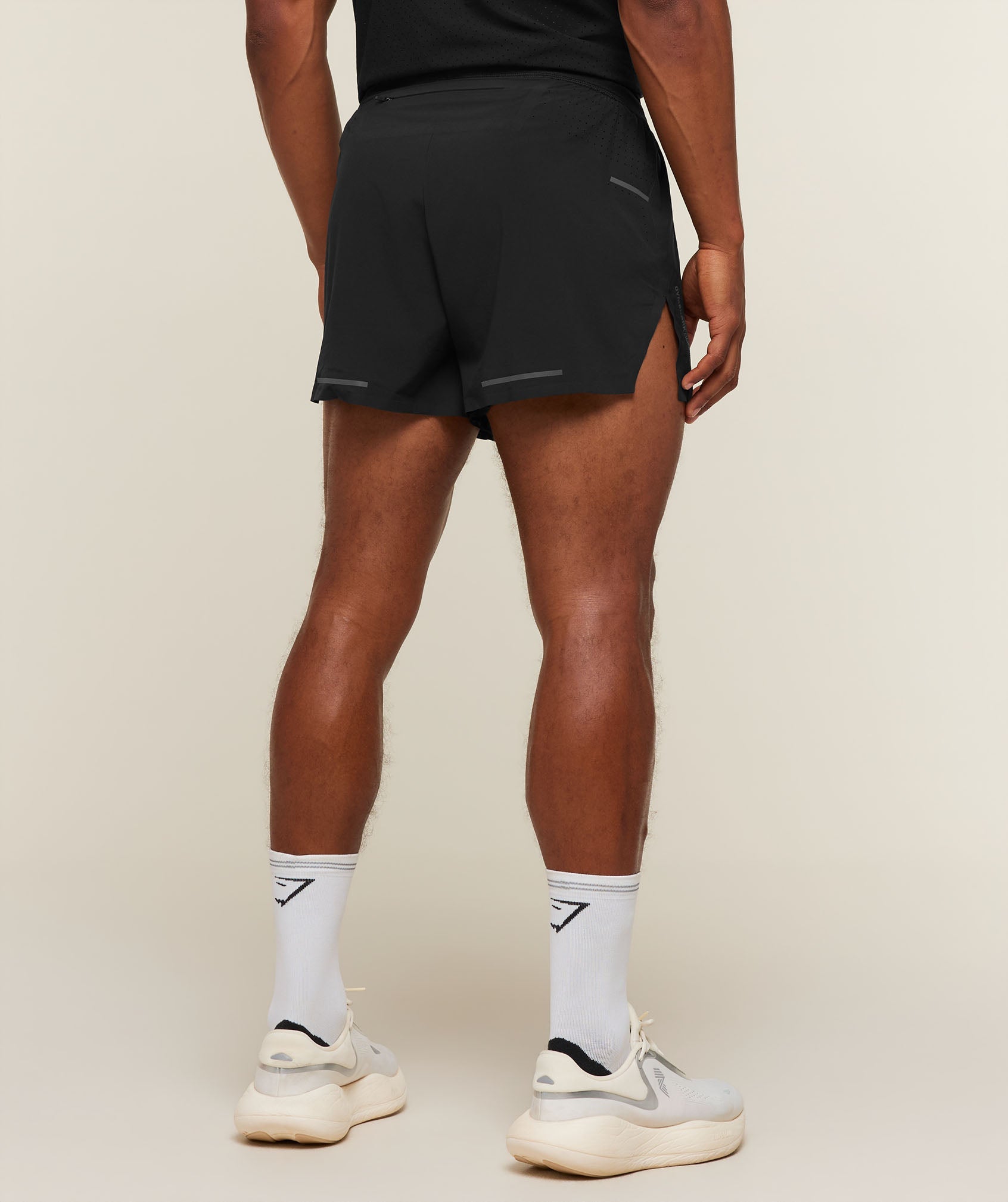 Gymshark Running Elite High Split Race Day Shorts 'Black'