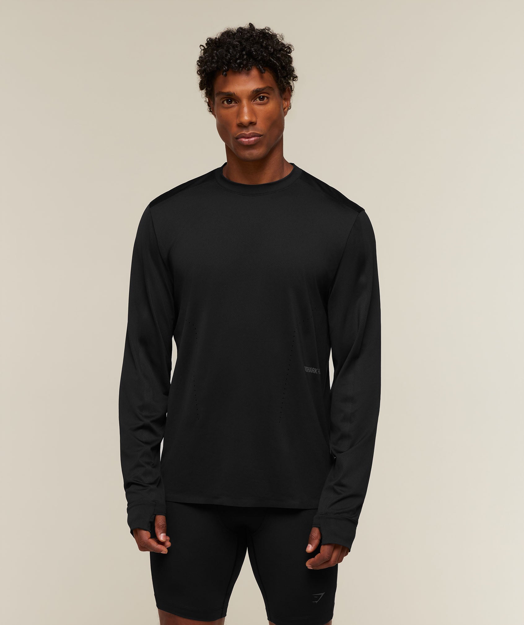 Gymshark Running Elite Long Sleeve T-Shirt 'Black'