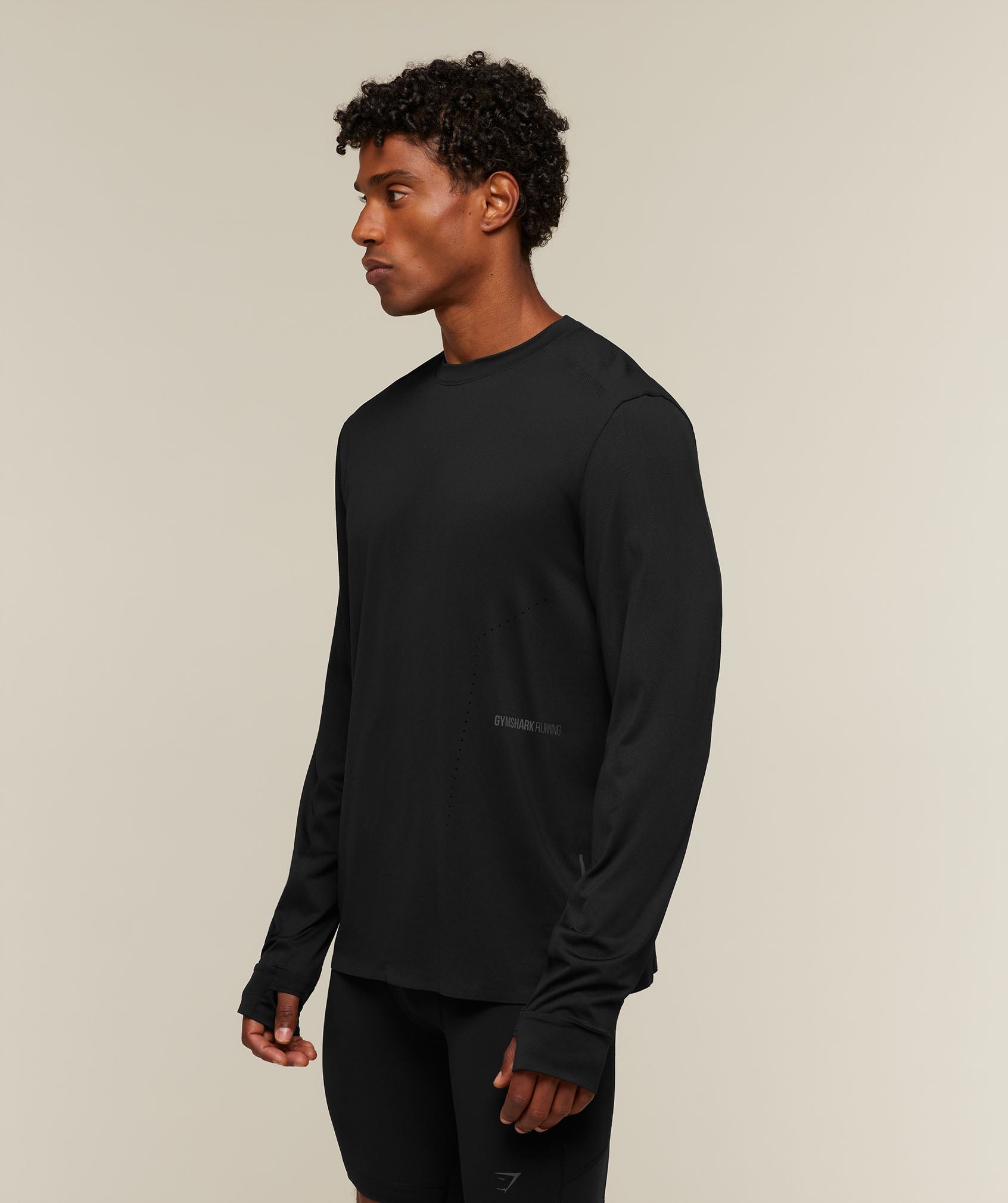 Gymshark Running Elite Long Sleeve T-Shirt 'Black'