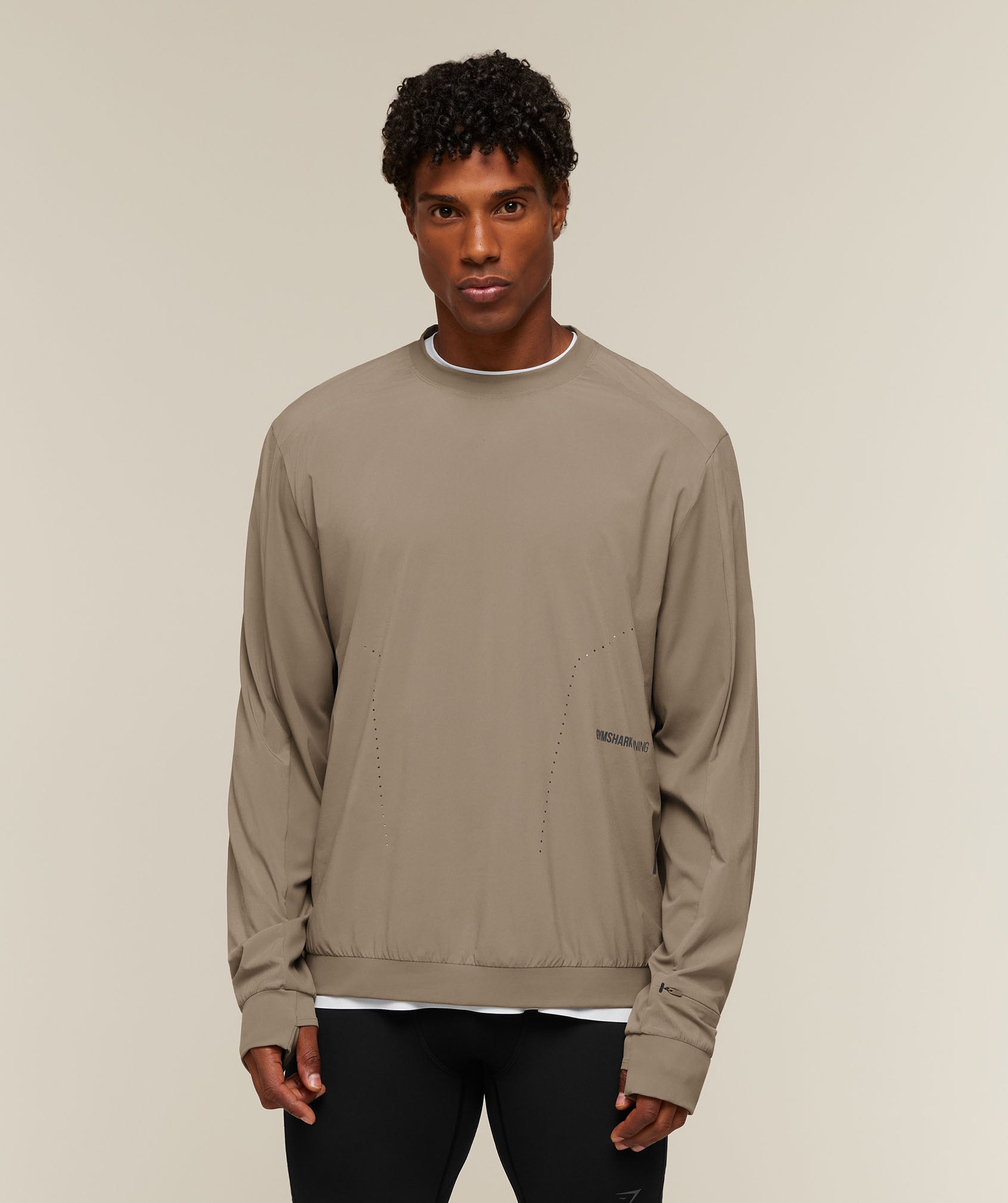 Gymshark Running Elite Crew 'Lifestyle Brown'