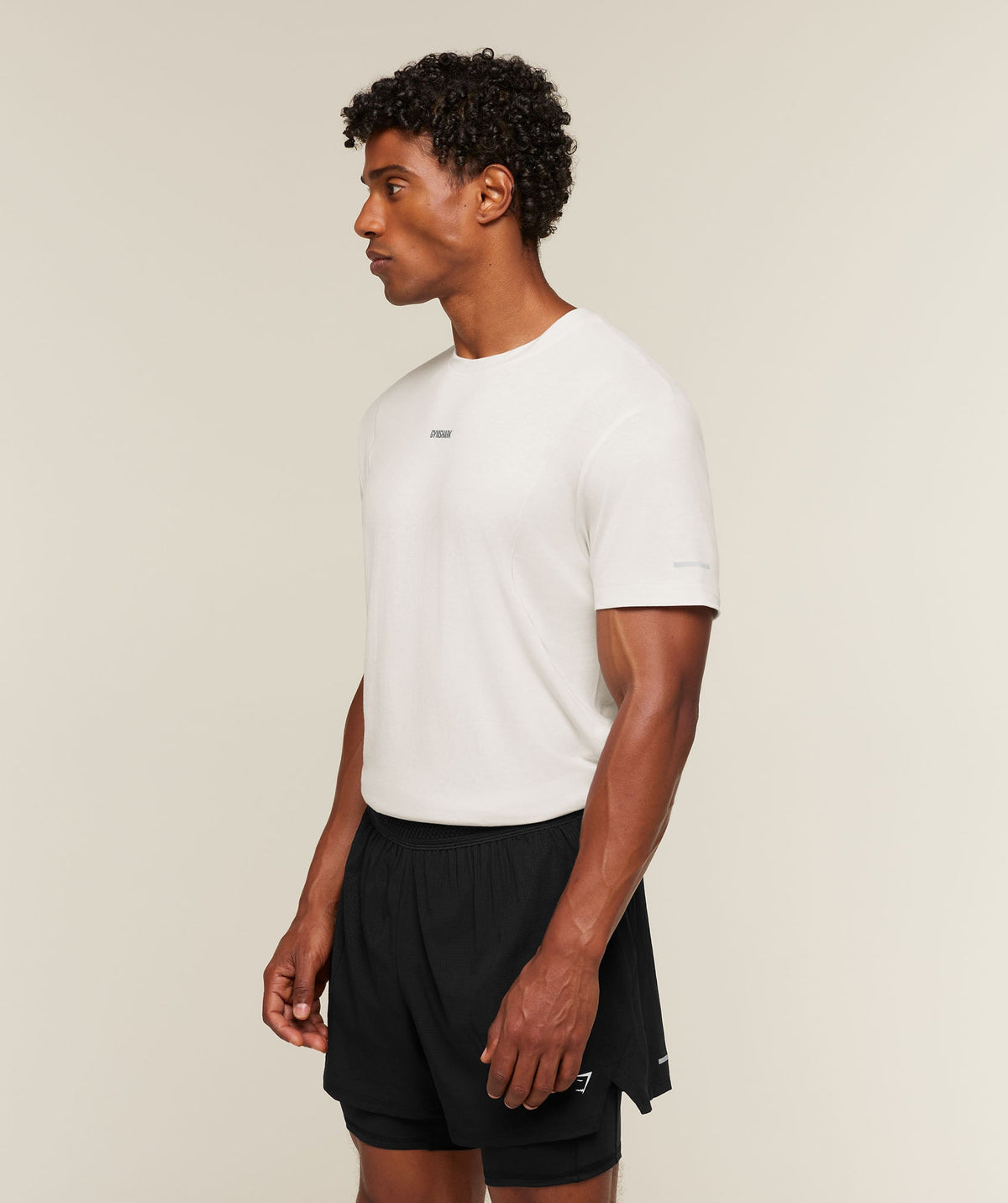 Gymshark Running Boxy T-Shirt 'Mist Grey'