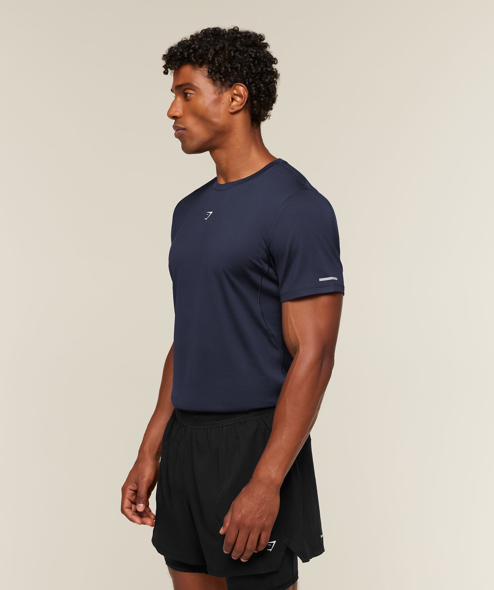 Gymshark Running T-Shirt 'Heavy Blue'