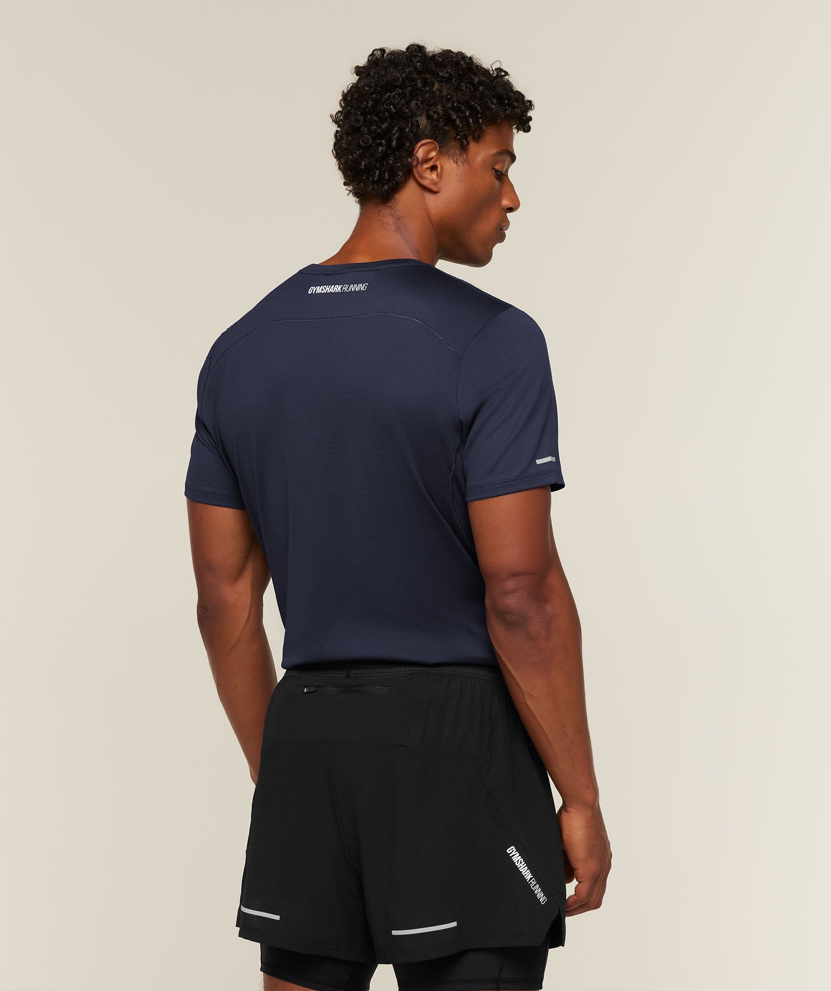 Gymshark Running T-Shirt 'Heavy Blue'