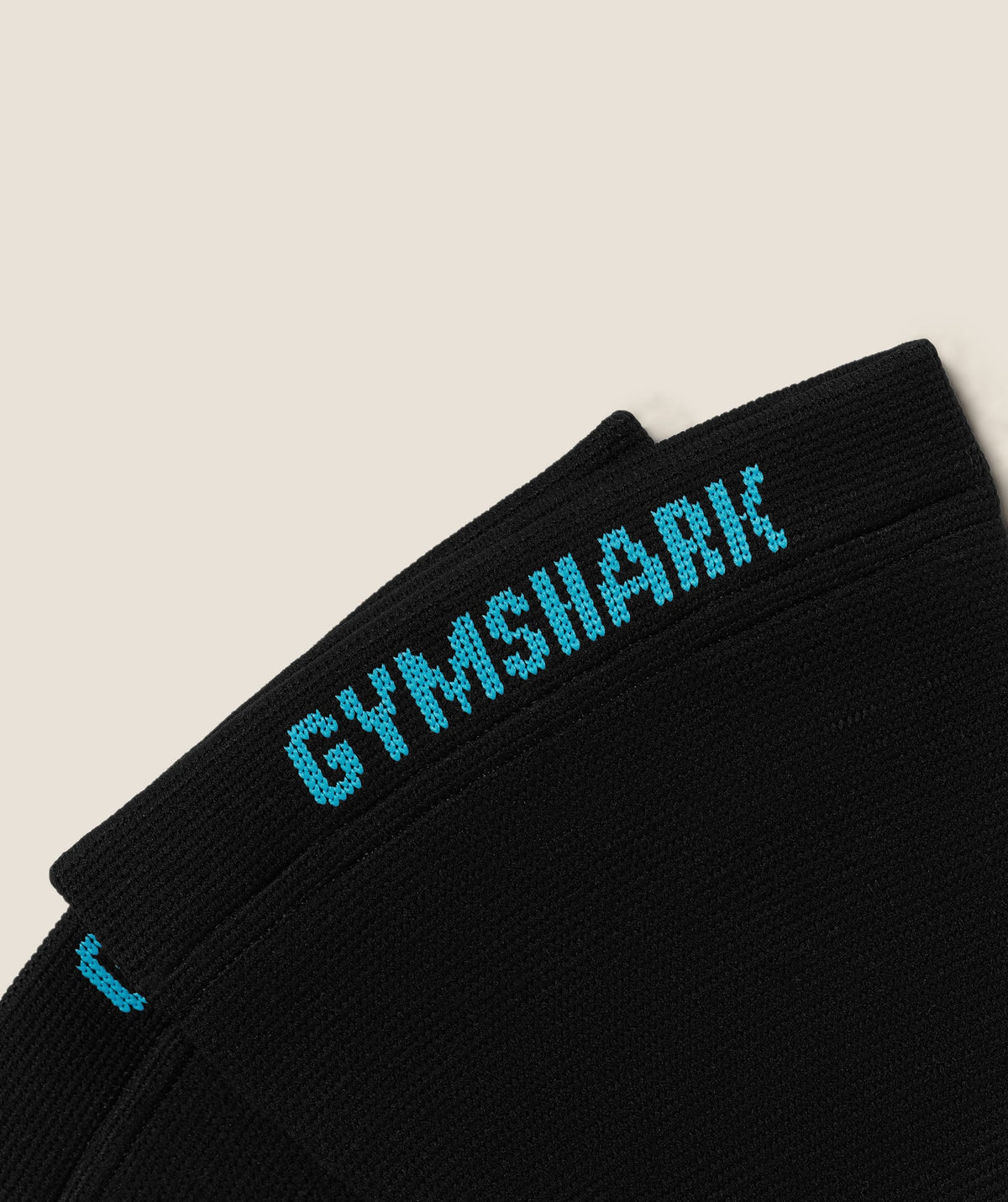 Gymshark Seamless Knee Sleeves 'Black Brand Blue'