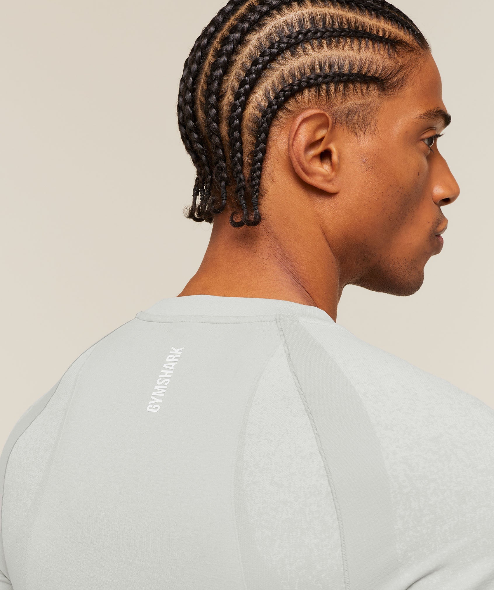 Gymshark Shadow Seamless T Shirt 'Light Grey'