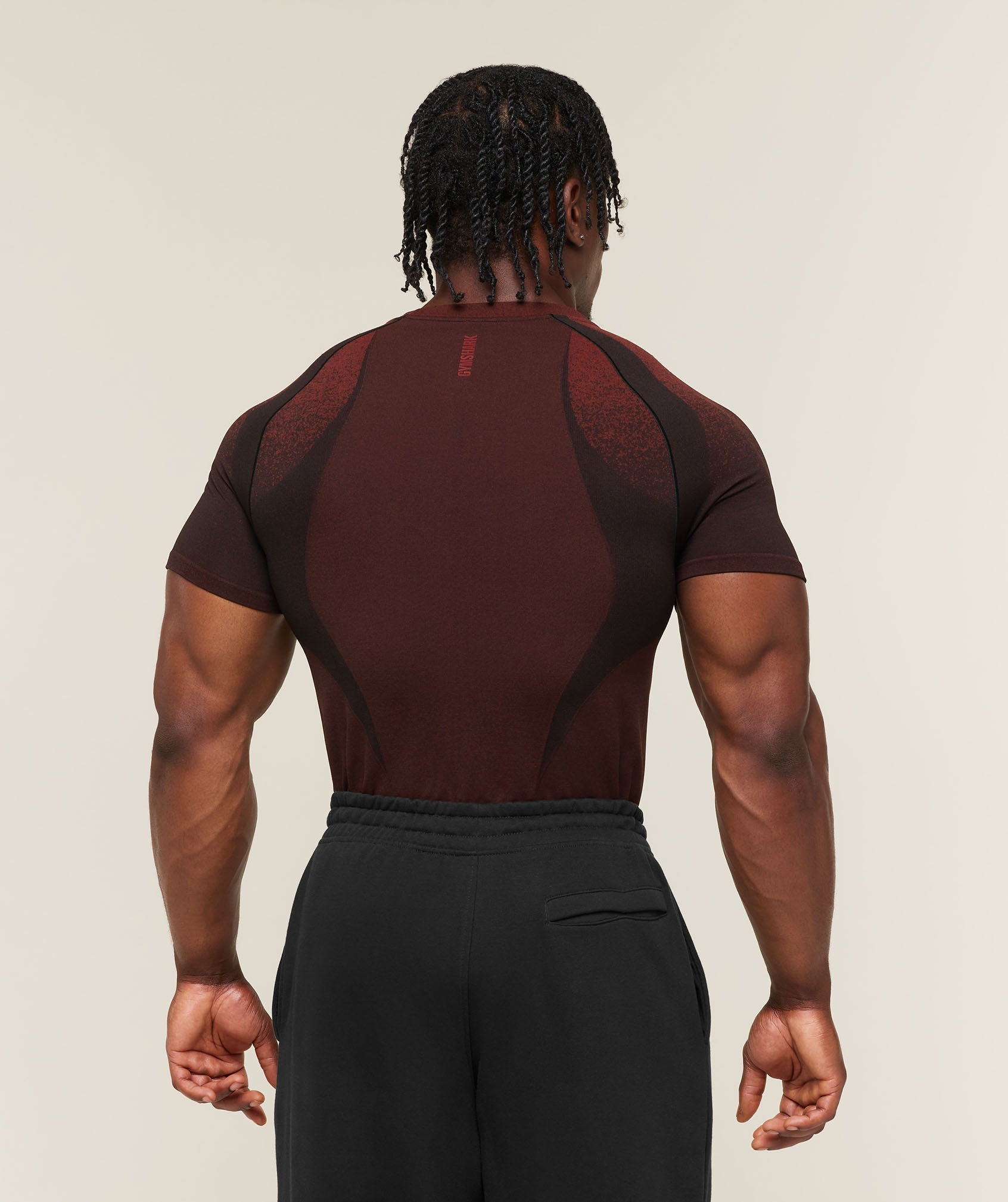 Gymshark Shadow Seamless T Shirt 'Sets Red'
