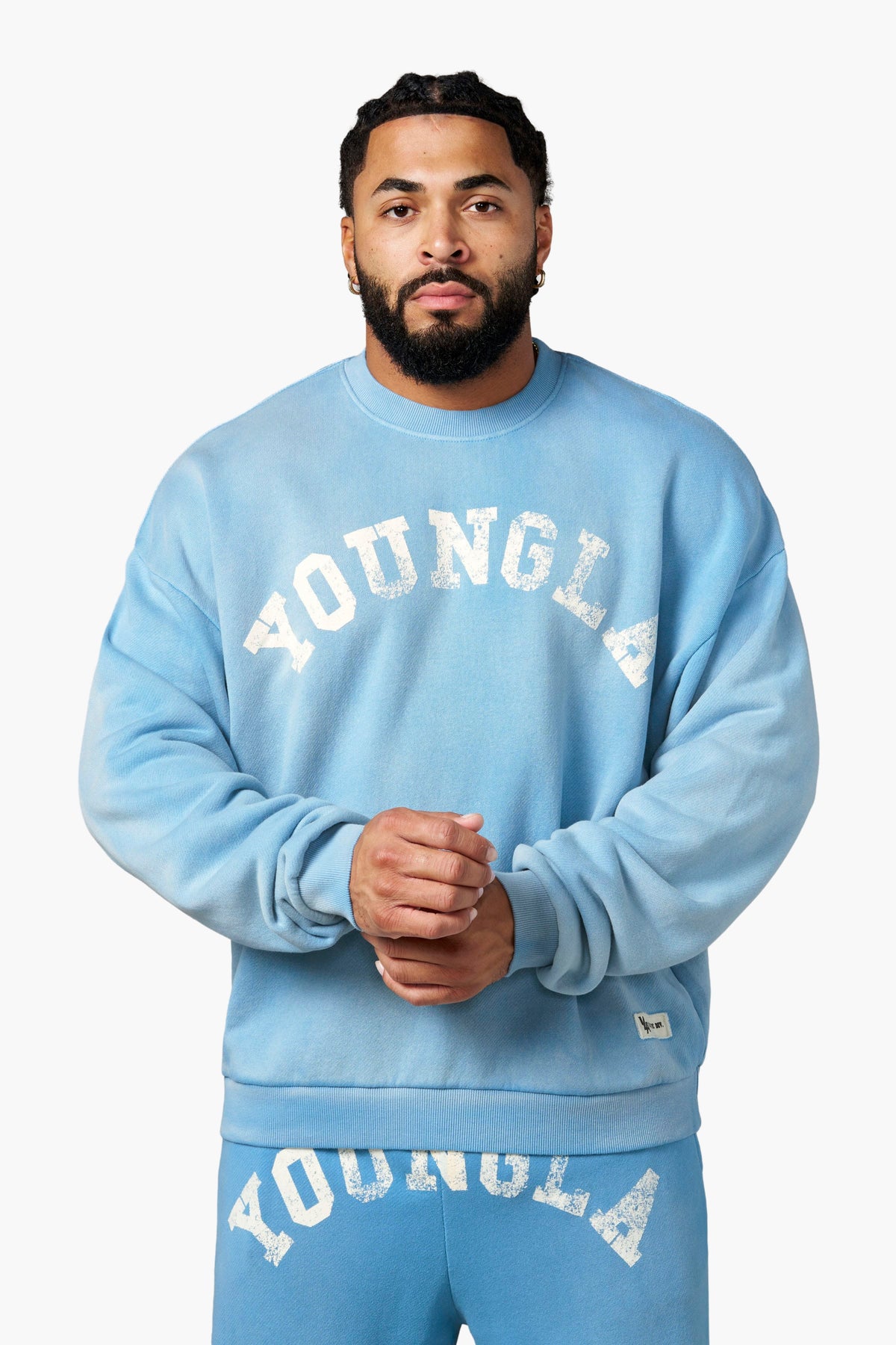 YoungLA 5261 - Arc Collection - Crewnecks 'Sky Blue Wash'