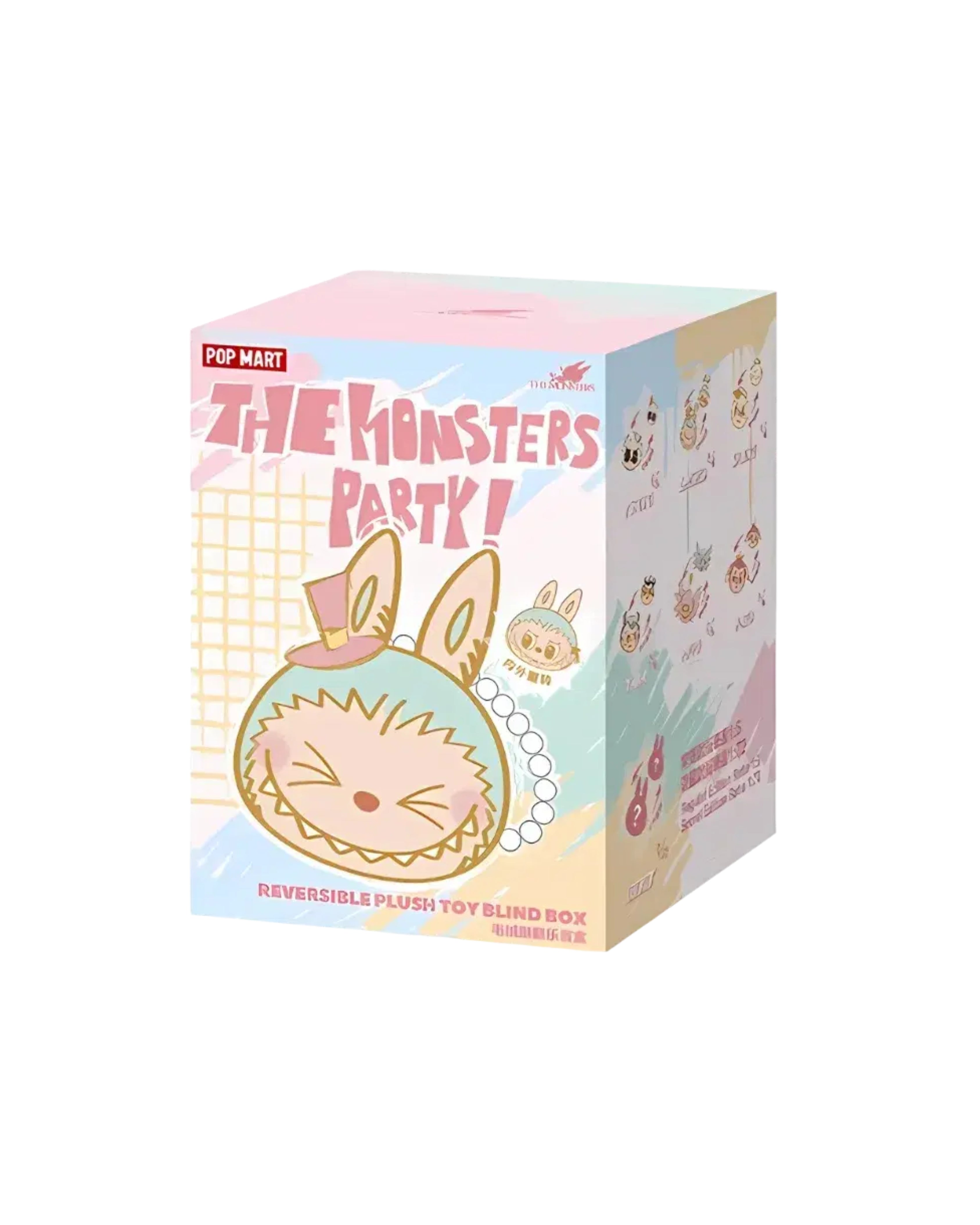 Pop Mart Labubu The Monster Party Series Reversible Plush Doll Blind Box