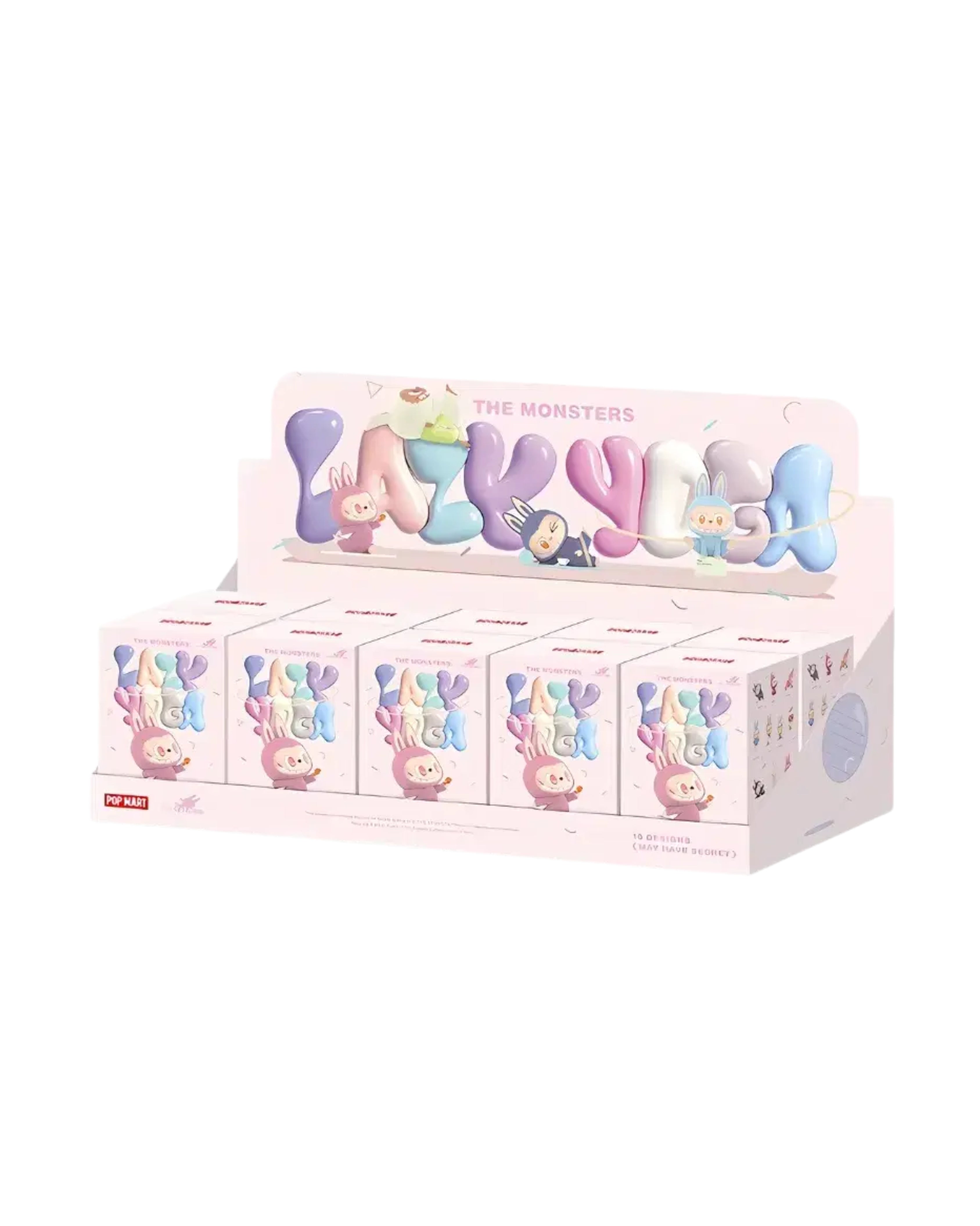 Pop Mart Labubu The Monsters Lazy Yoga Series Figures Sealed Case (10 Blind Boxes)