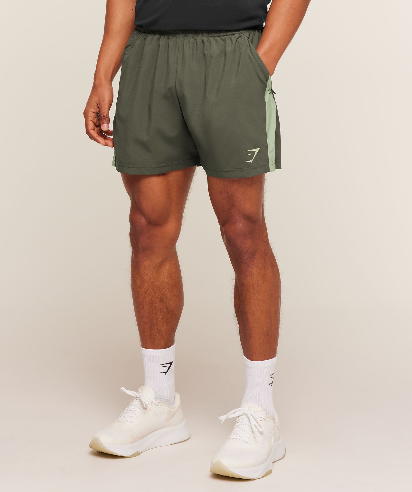 Gymshark Sport 5" Shorts 'Strength Green Haze Green'