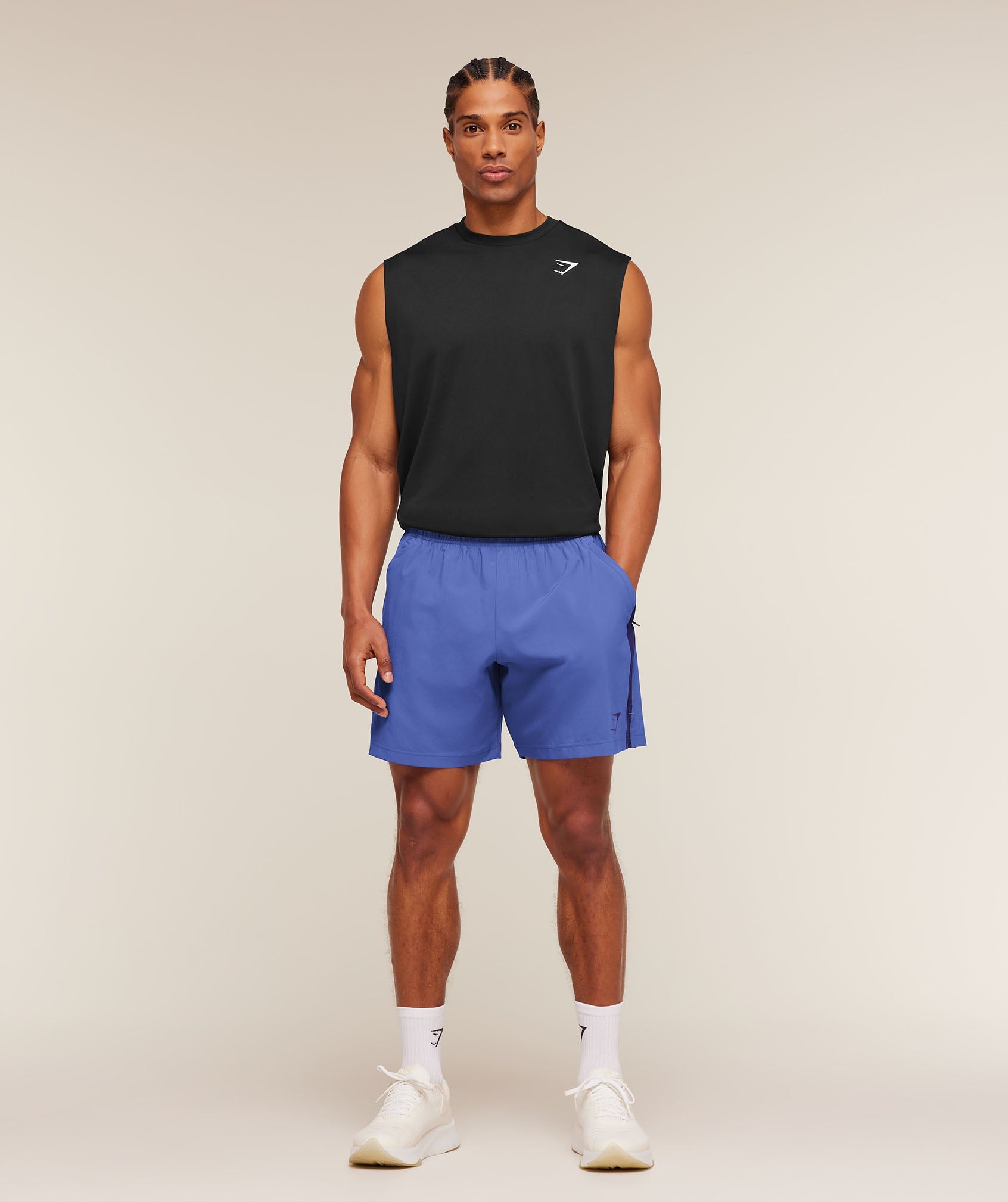 Gymshark Sport 7" Shorts 'Force Blue Indigo Purple'
