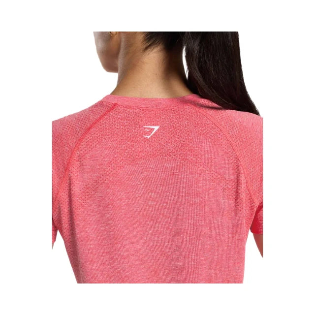 Gymshark Vital Light T-Shirt - Coral Red/Marl
