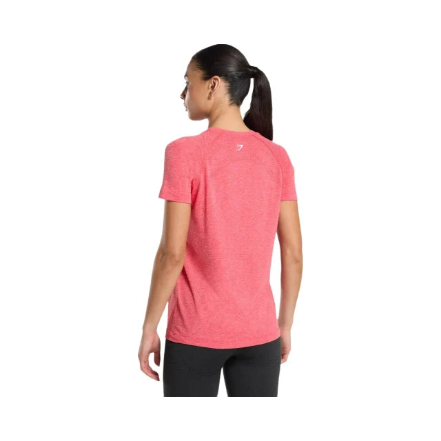 Gymshark Vital Light T-Shirt - Coral Red/Marl