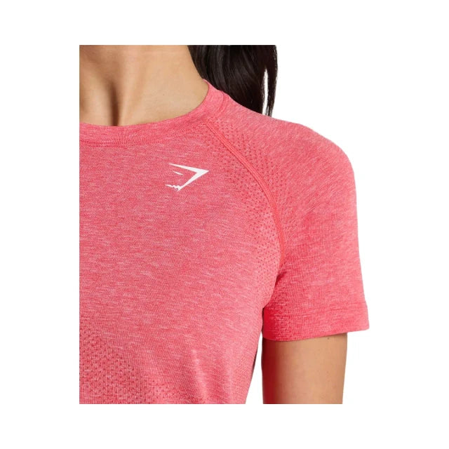 Gymshark Vital Light T-Shirt - Coral Red/Marl