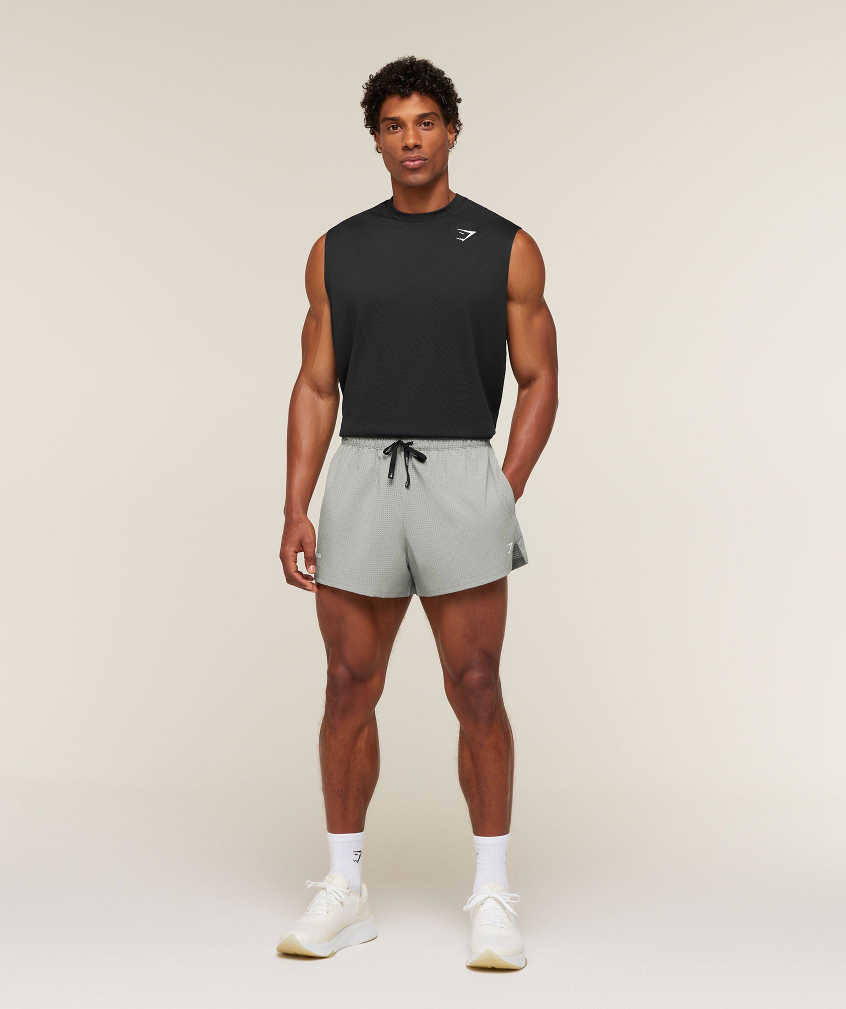 Gymshark Train 4" Shorts 'Smokey Grey'