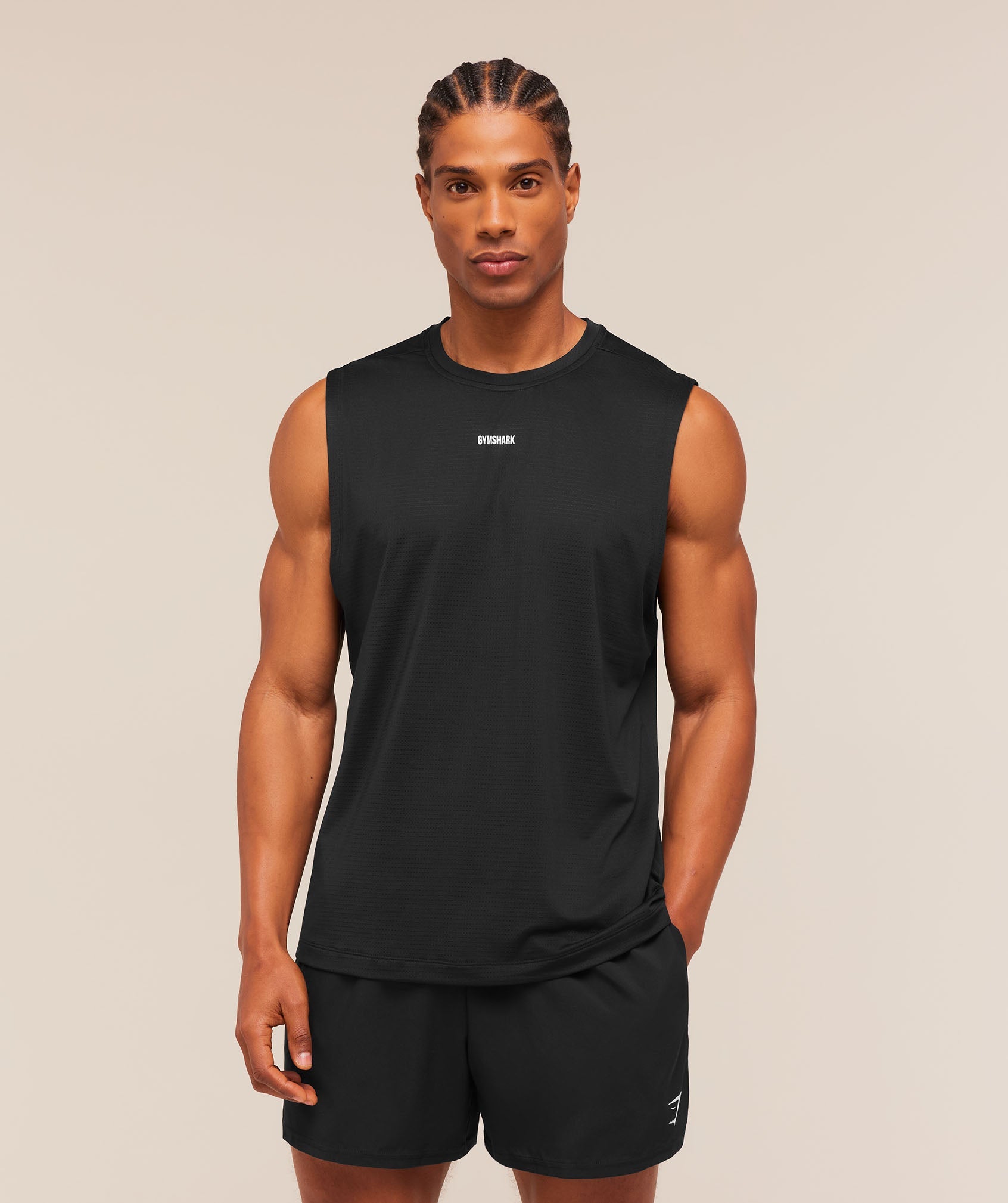 Gymshark Train Cut Off Tank 'Black'
