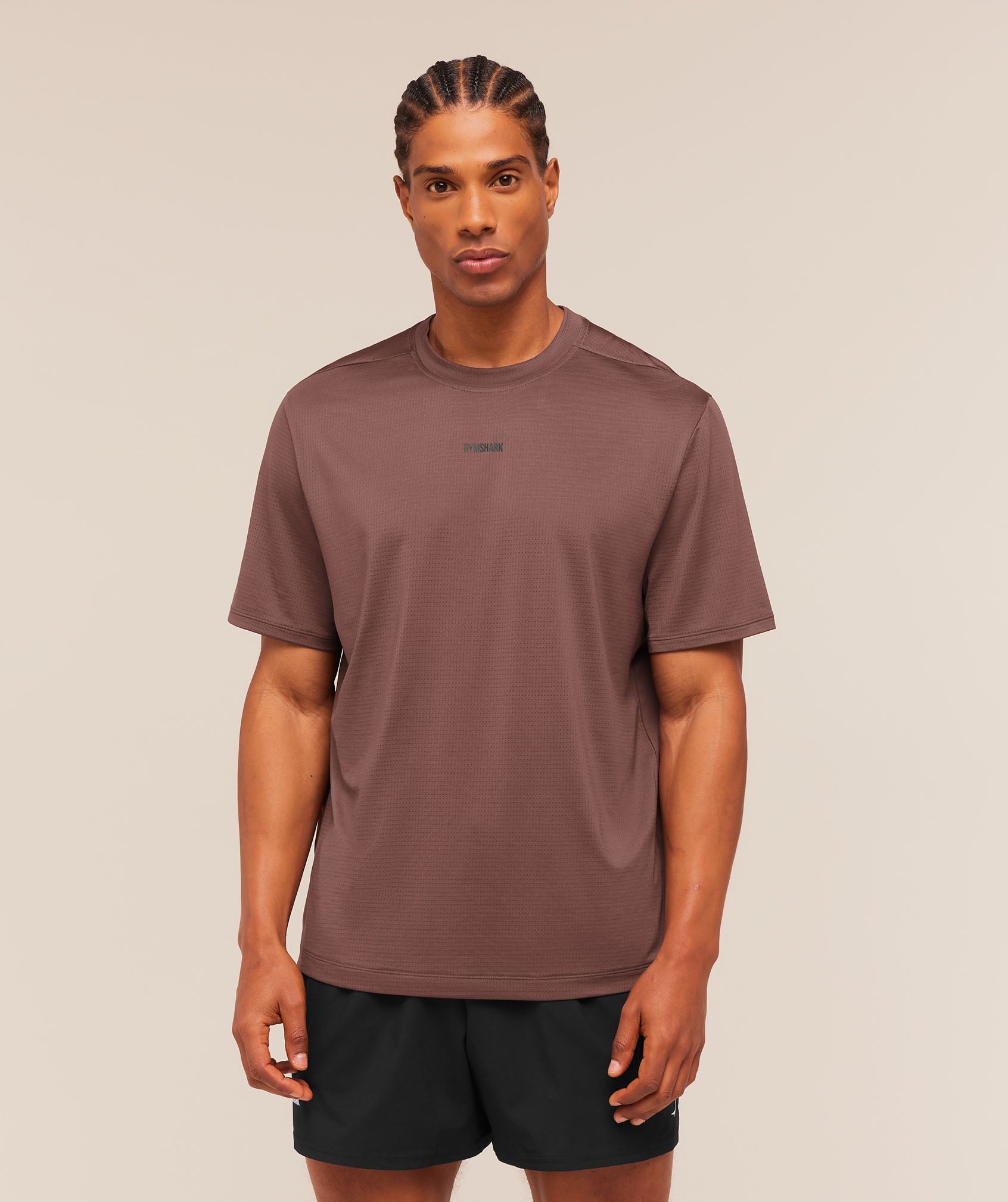 Gymshark Train T-Shirt 'Espresso Brown'