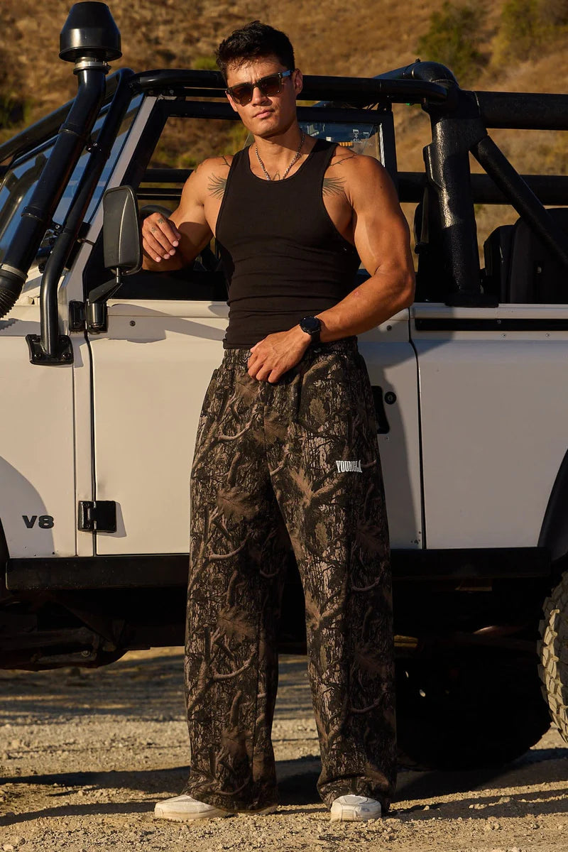 Young La 2133 - Tree Camo Baggy Sweats 'Dark Tree Camo'