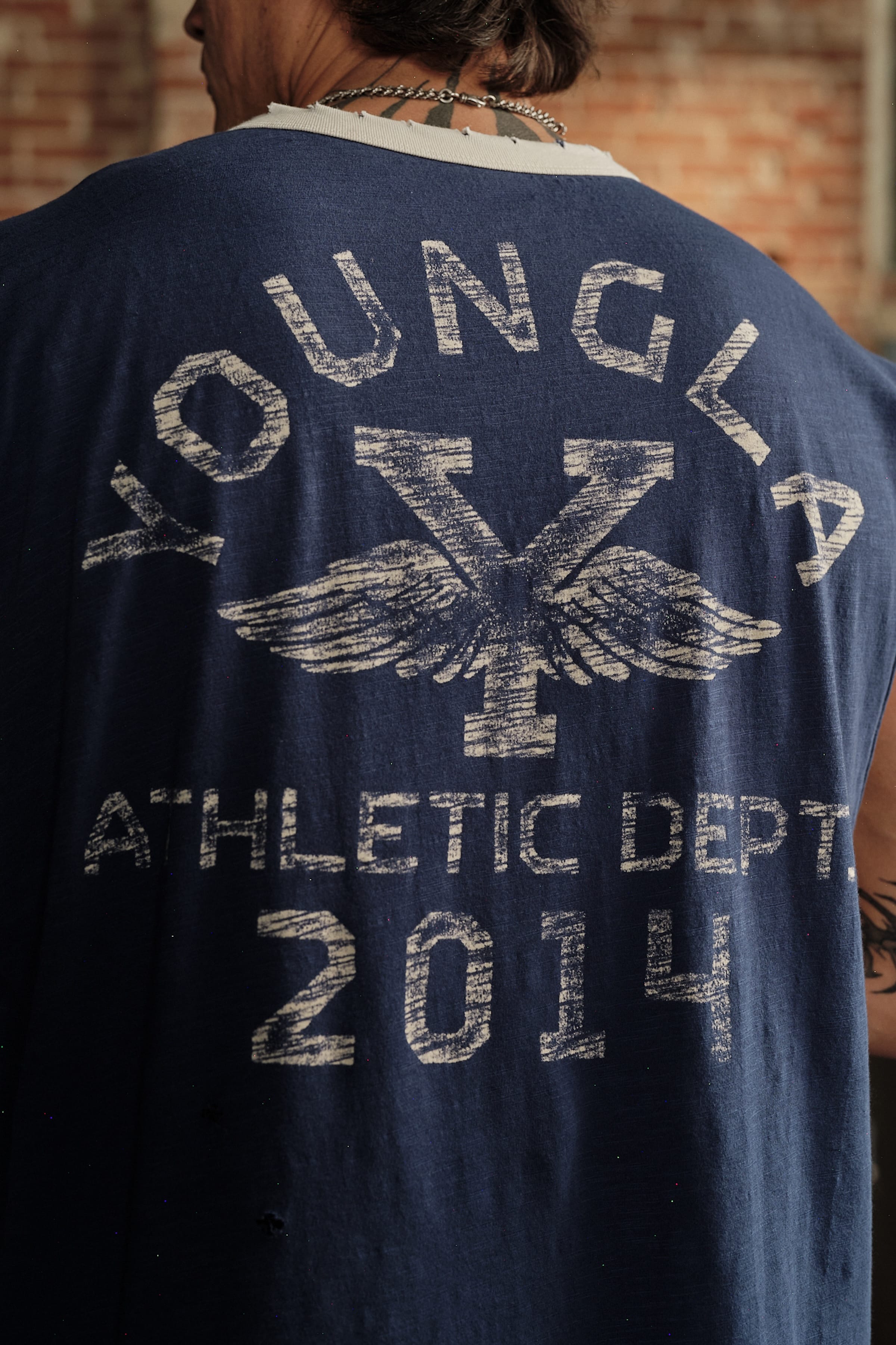 YoungLA 3087 - Golden Era Cut-Offs 'Navy Wash'