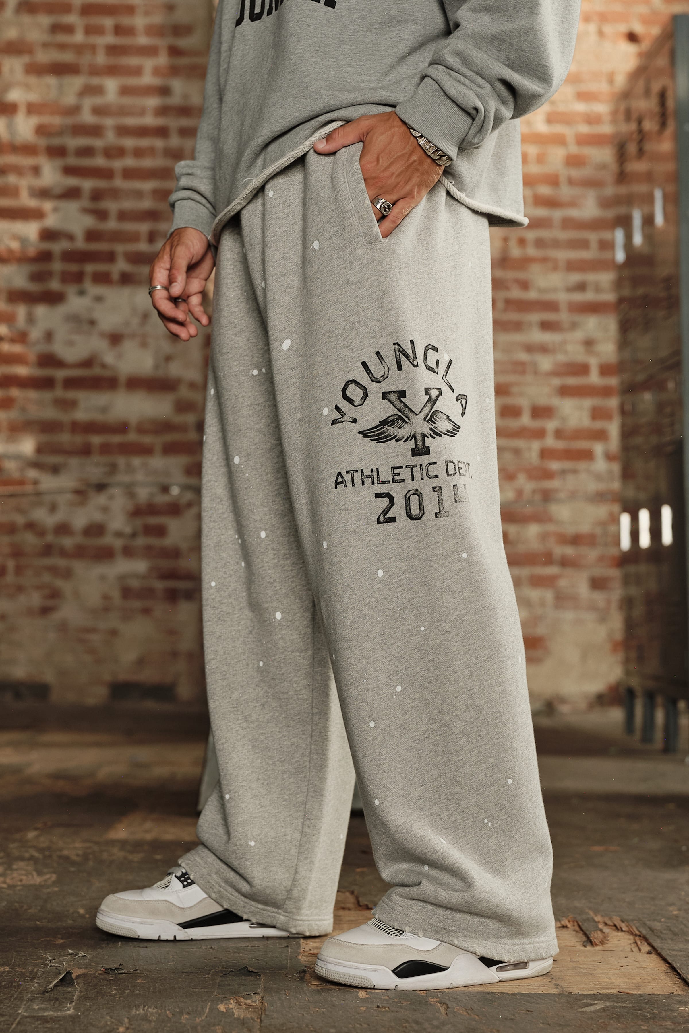YoungLA 2003 - Golden Era Joggers 'Heather Grey'