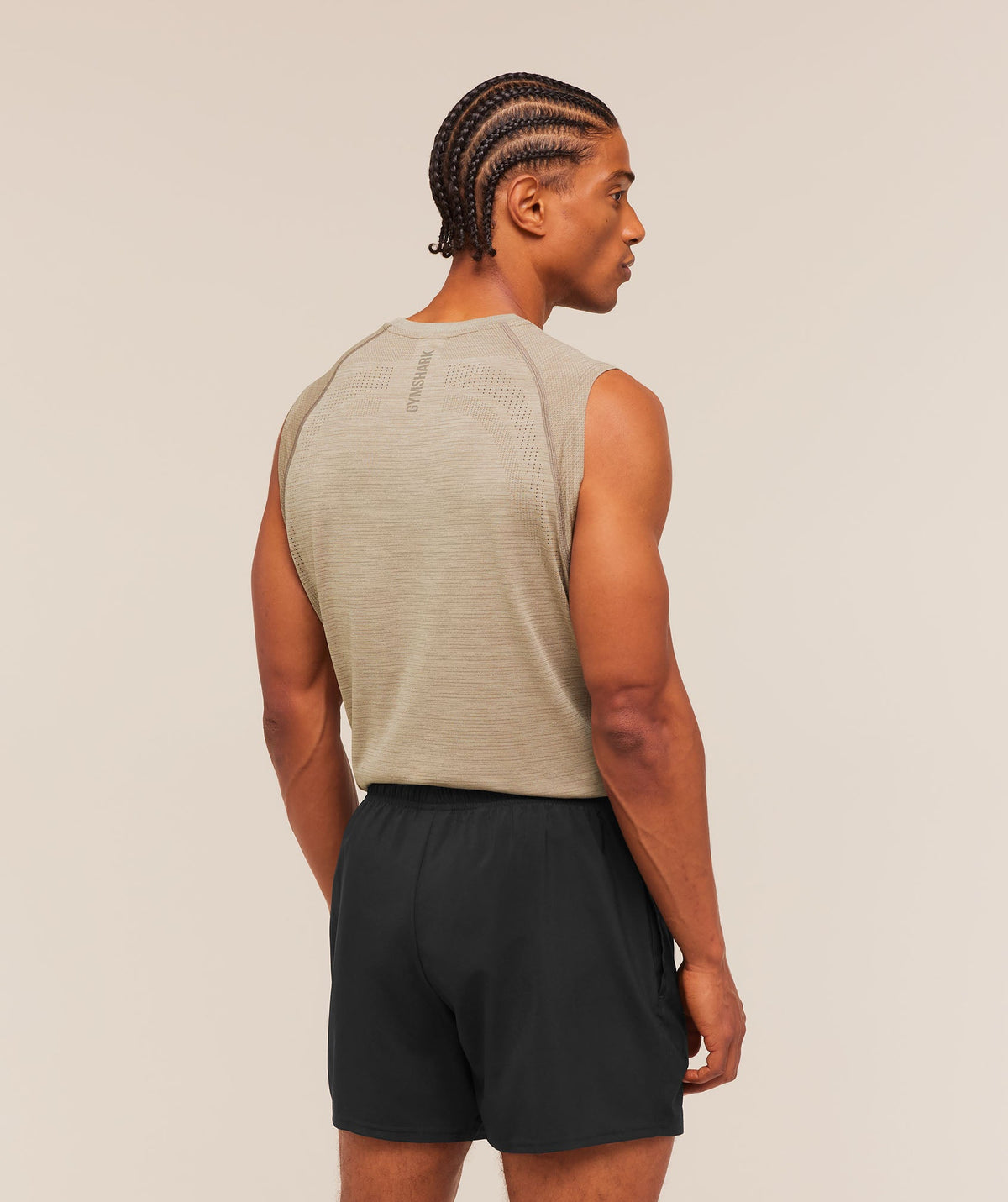 Gymshark Versatile Seamless Tank 'Chalk Beige Lifestyle Brown'