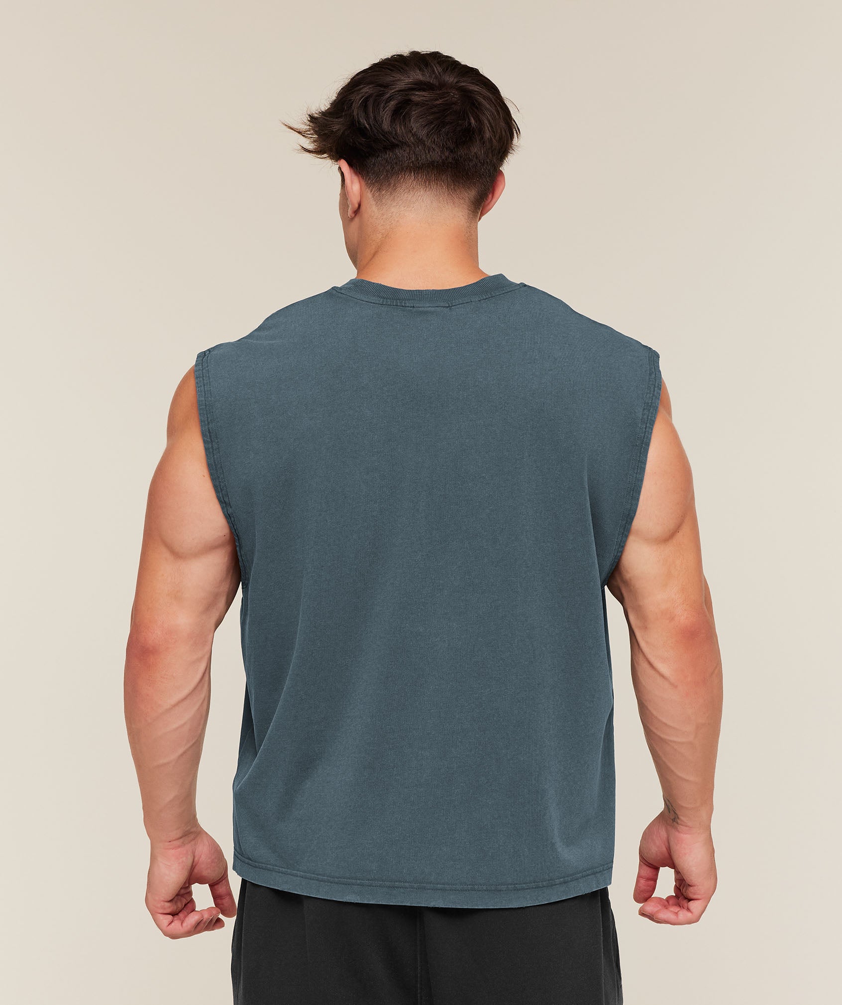 Gymshark Vintage Legacy Tank 'Stealth Blue'