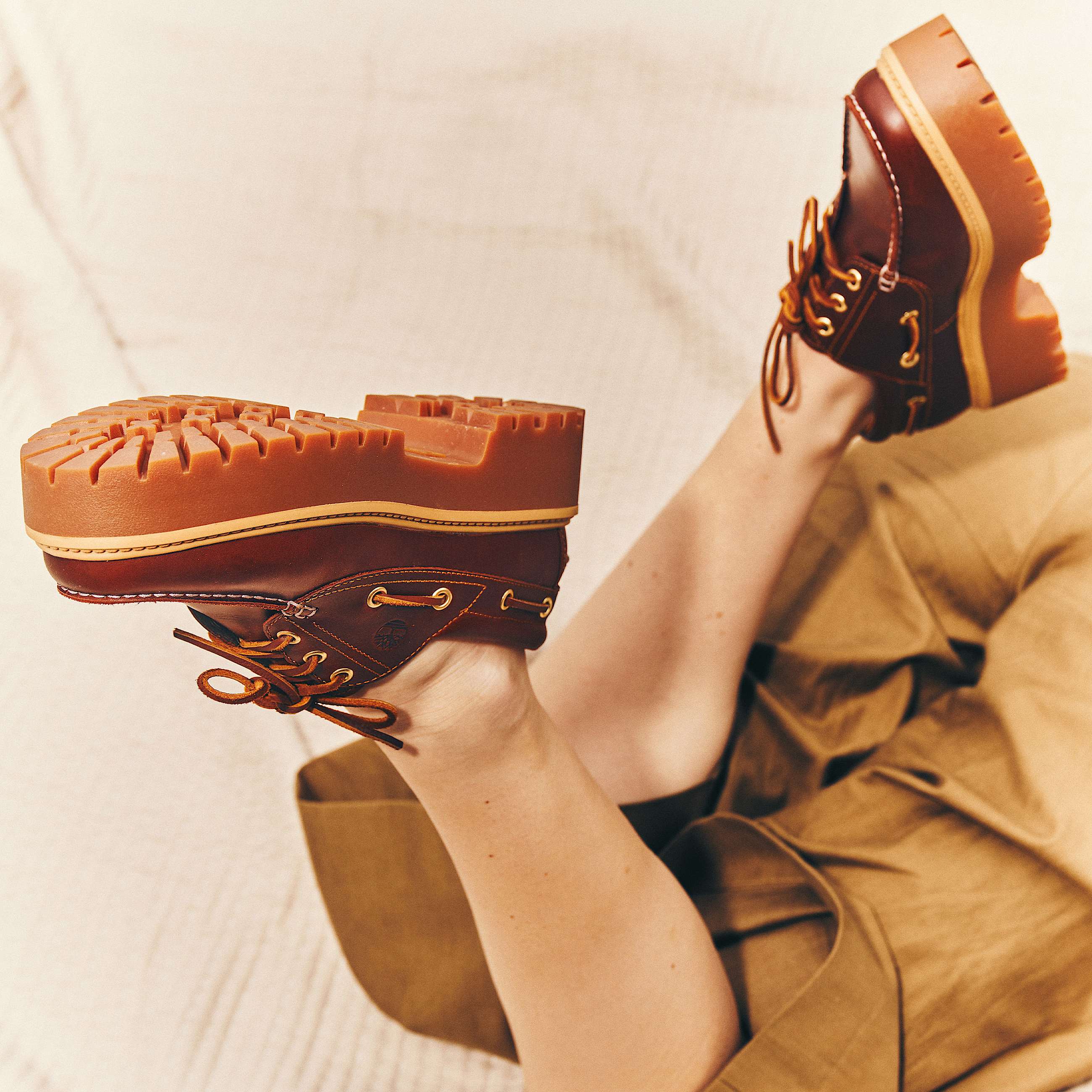 Timberland Women's Stone Street Platform Buckle Shoe 'Root Beer'