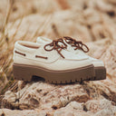 Timberland Women's Stone Street Platform Buckle Shoe 'Off-White Nubuck'