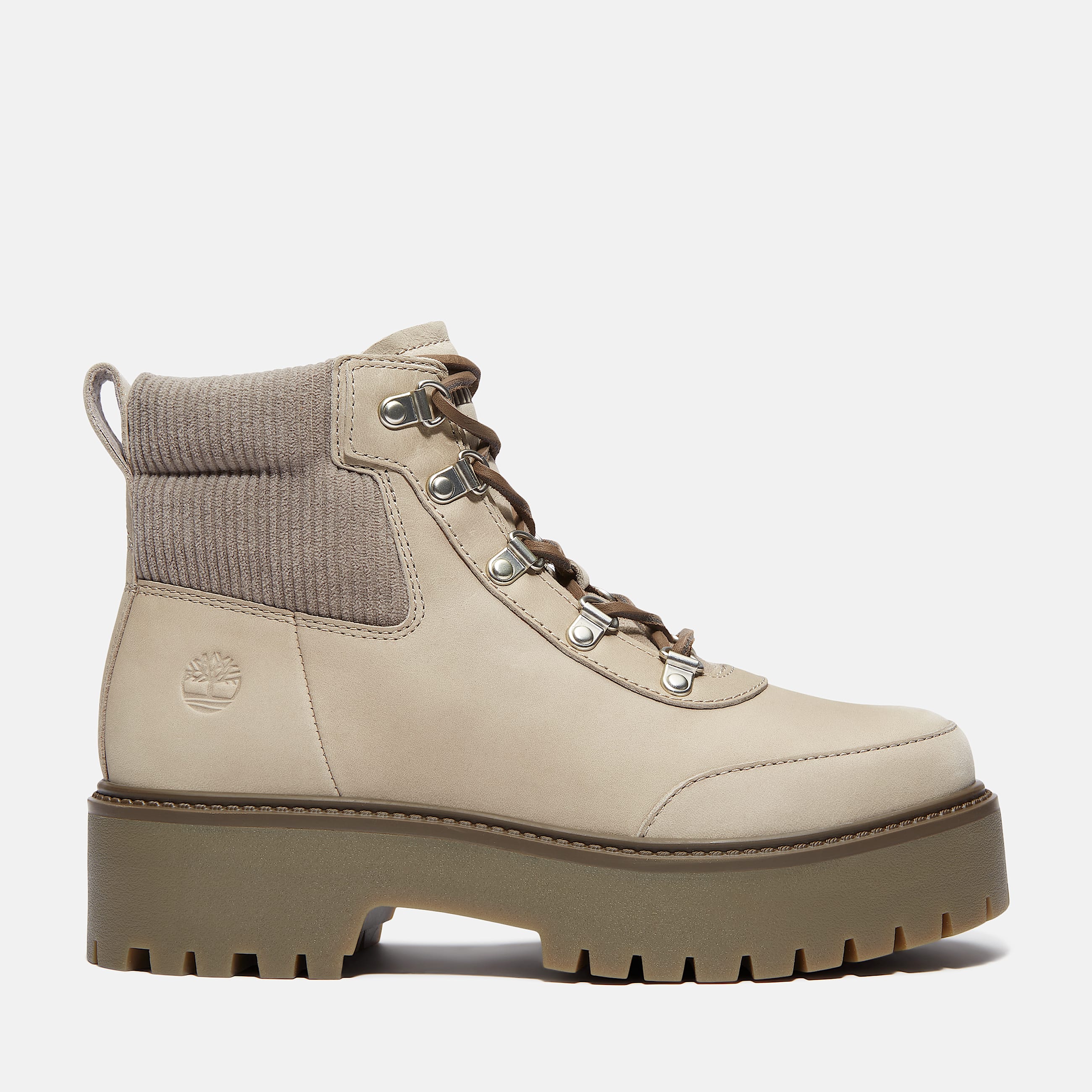 Timberland Women's Stone Street Platform Hiker Boot 'Medium Grey Nubuck'