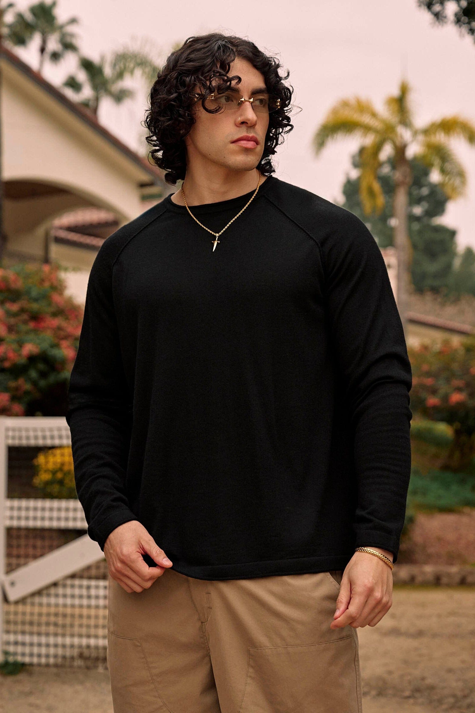 Young La 8092 - Monaco Wool Longsleeves 'Black'