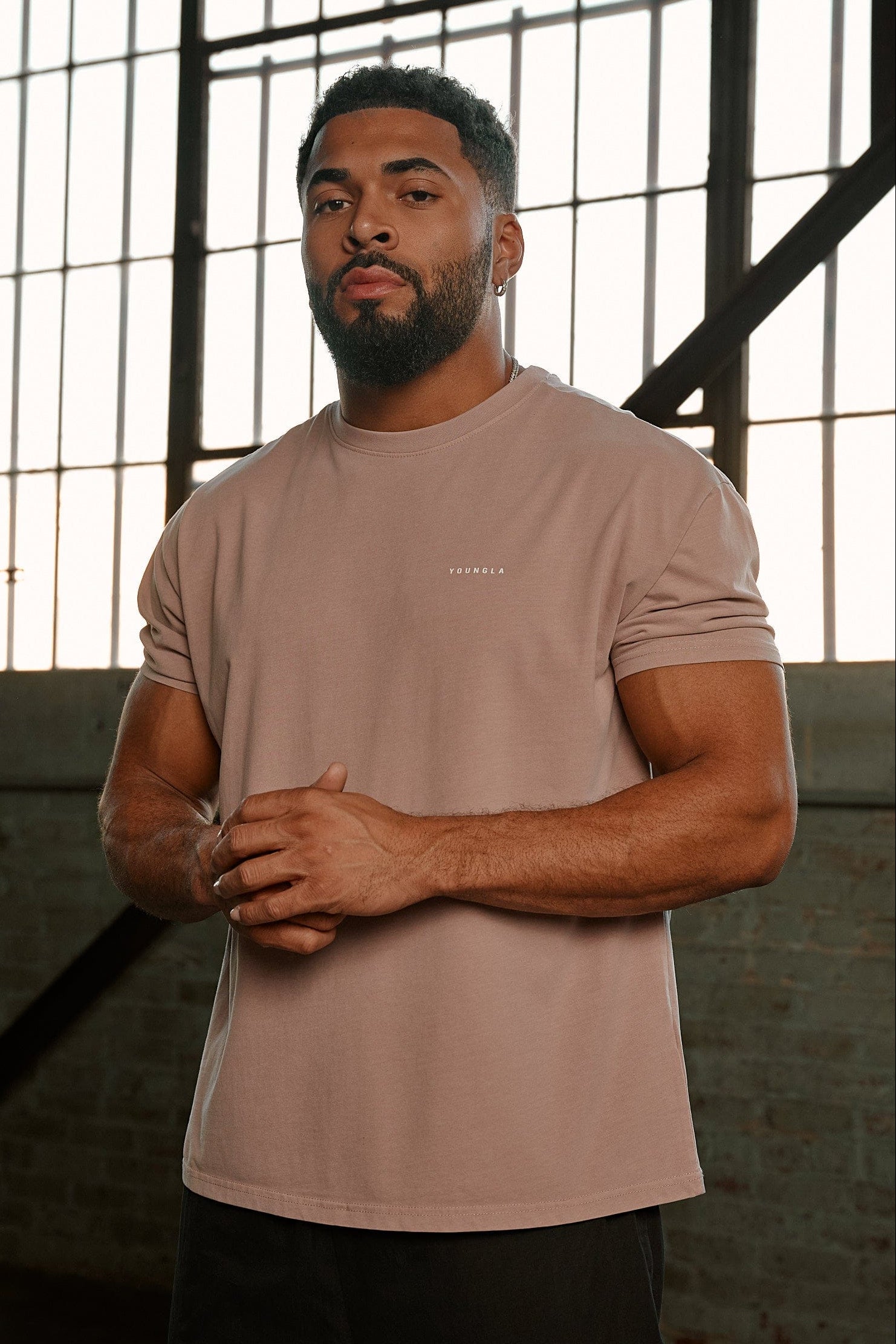 YoungLA 4295 - Perfect Tailored Tees 'Dusty Pink'