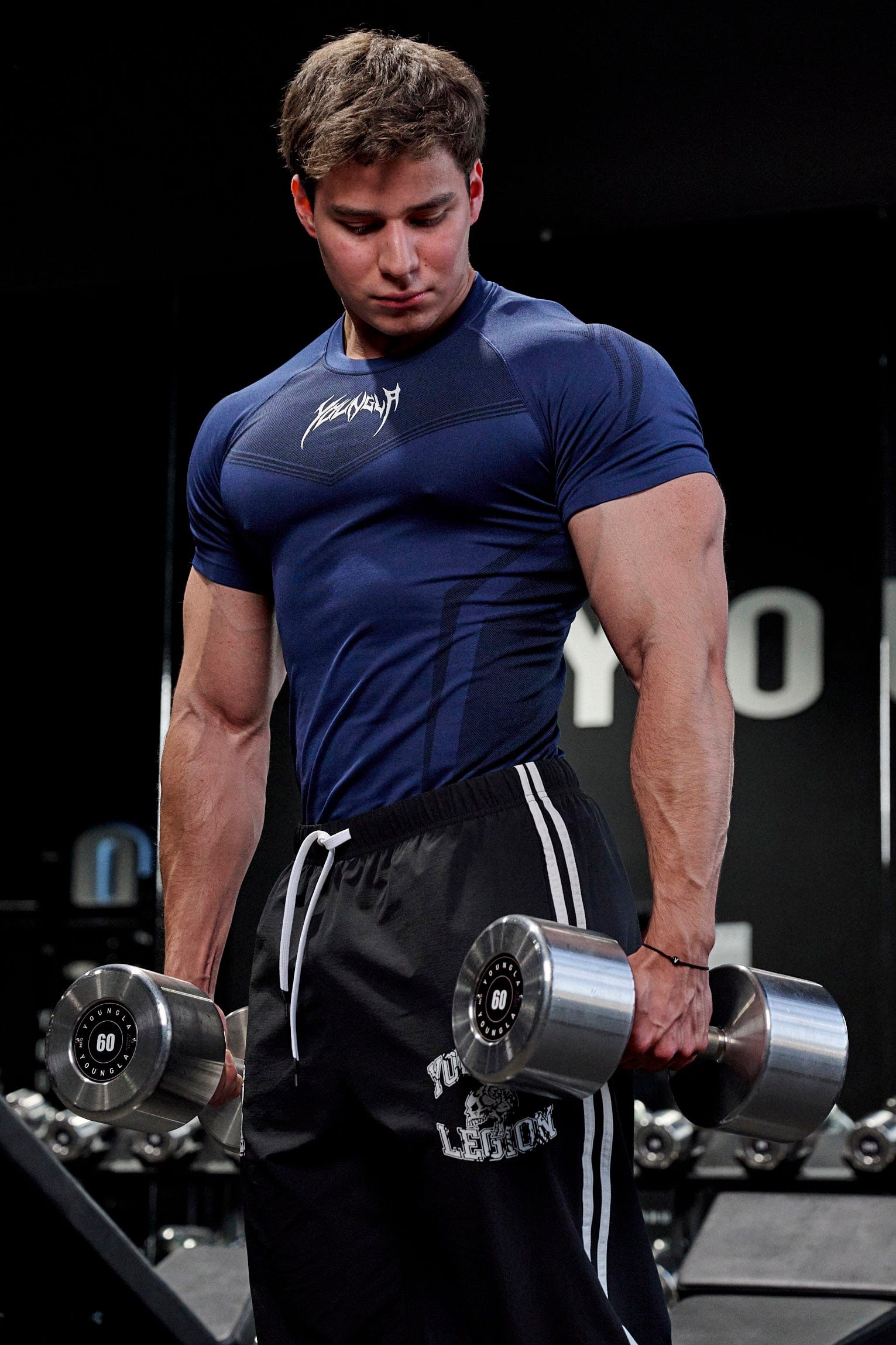 YoungLA 4041 - Warrior Compression Tees 'Navy'