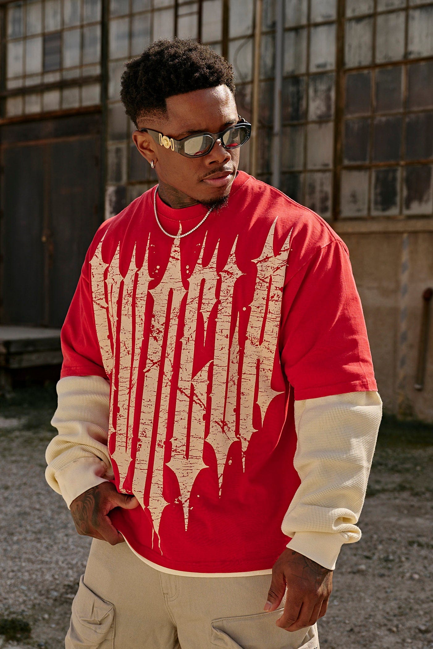 YoungLA 4156 - Revenge Tees Spring '25 'Red Wash'