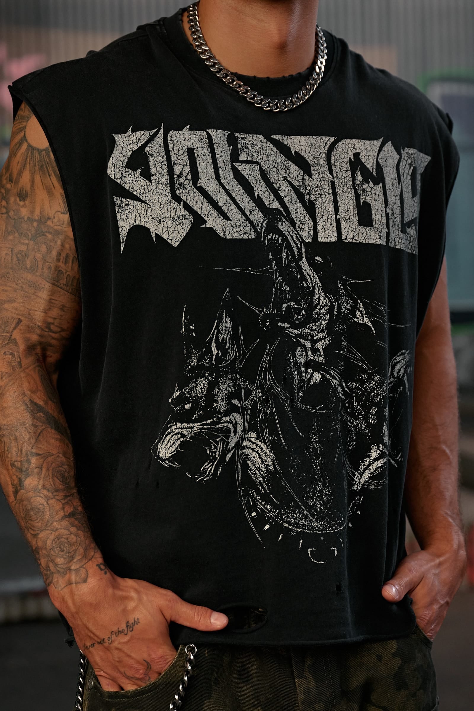YoungLA 3093 - Unleashed Cut-Offs 'Black Wash'