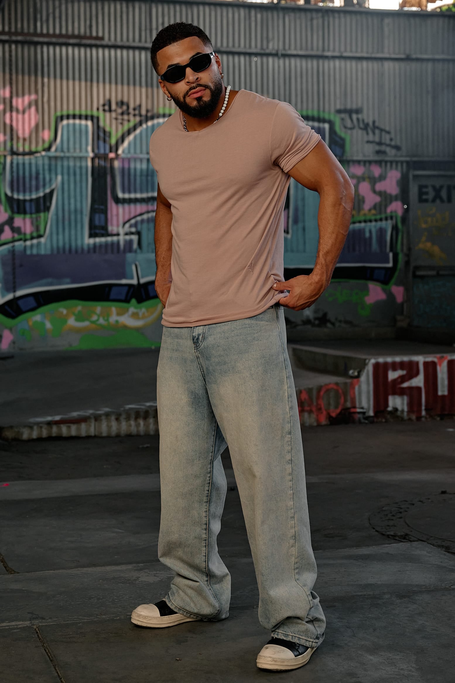 Young La 4323 - After Hours Tee 'Dusty Pink'