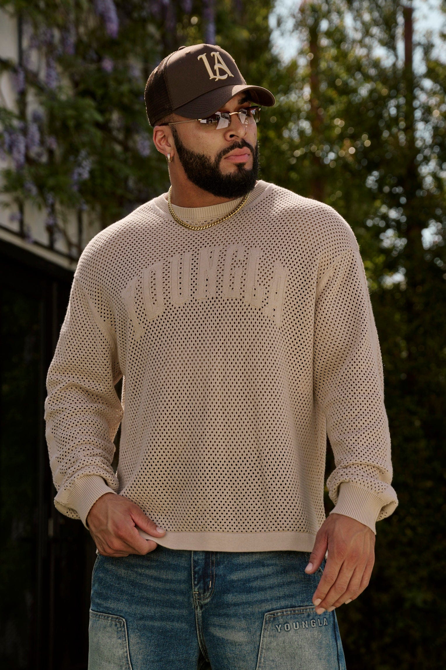 Young La 8016 - 99 Knit Longsleeves 'Tan'