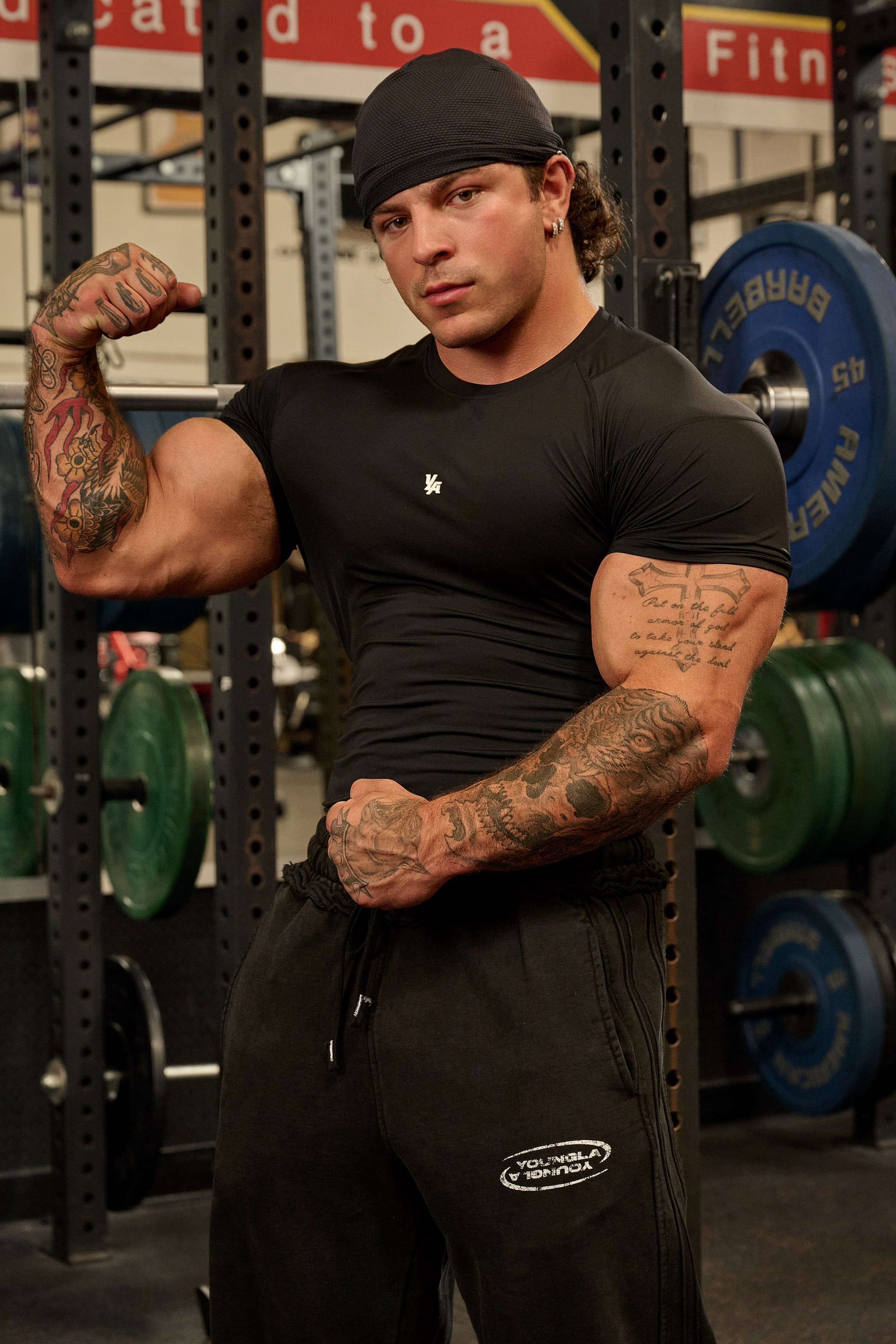 YoungLA 4282 - Posture Compression Tees 'Black'