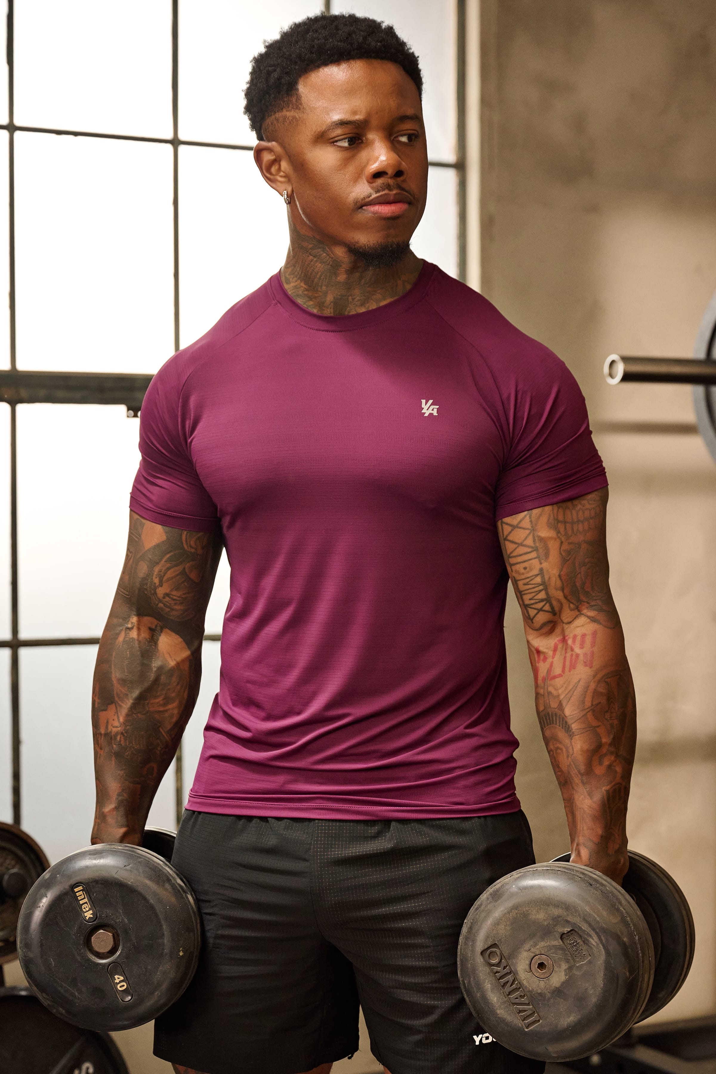 YoungLA 4275 - Liquid Compression Tees 'Grape'