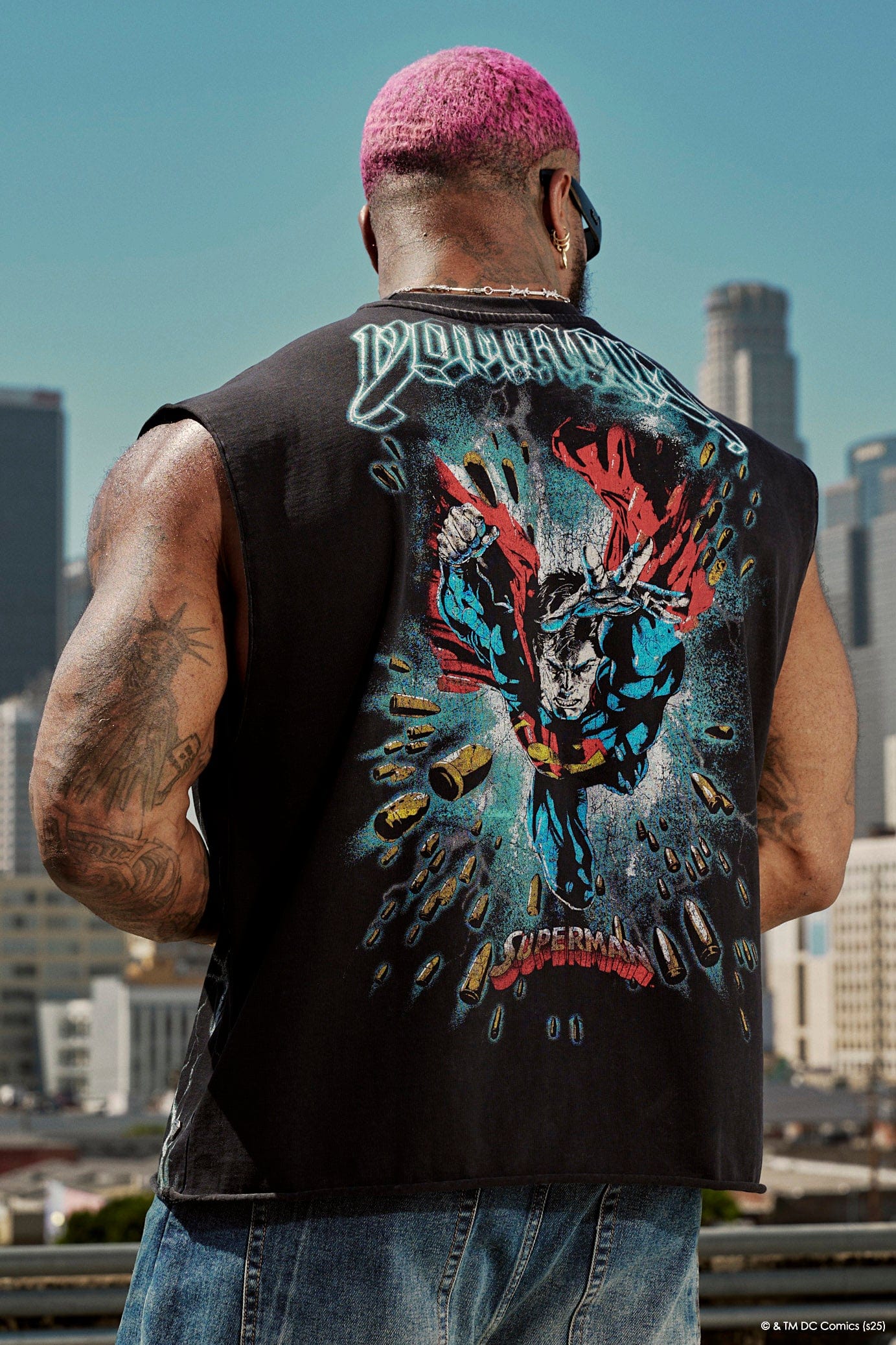 Young La 3004 - Superman Cut-Offs 'Spacebound'