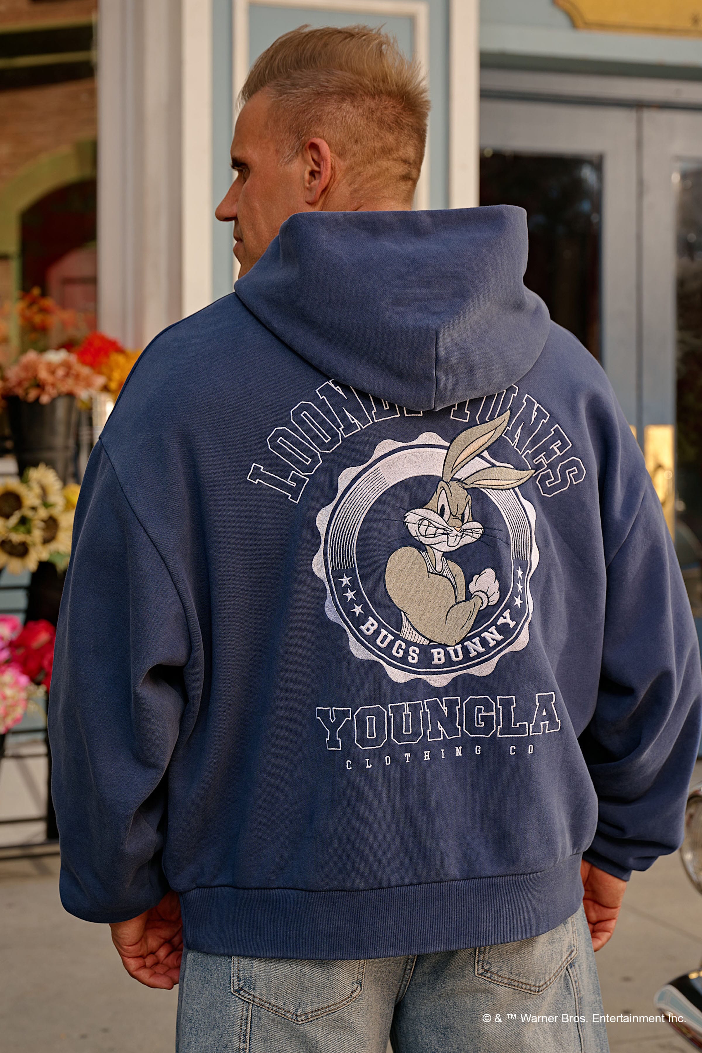 Young La 5114 - Looney Tunes Embroidered Hoodies 'Pump Bunny'