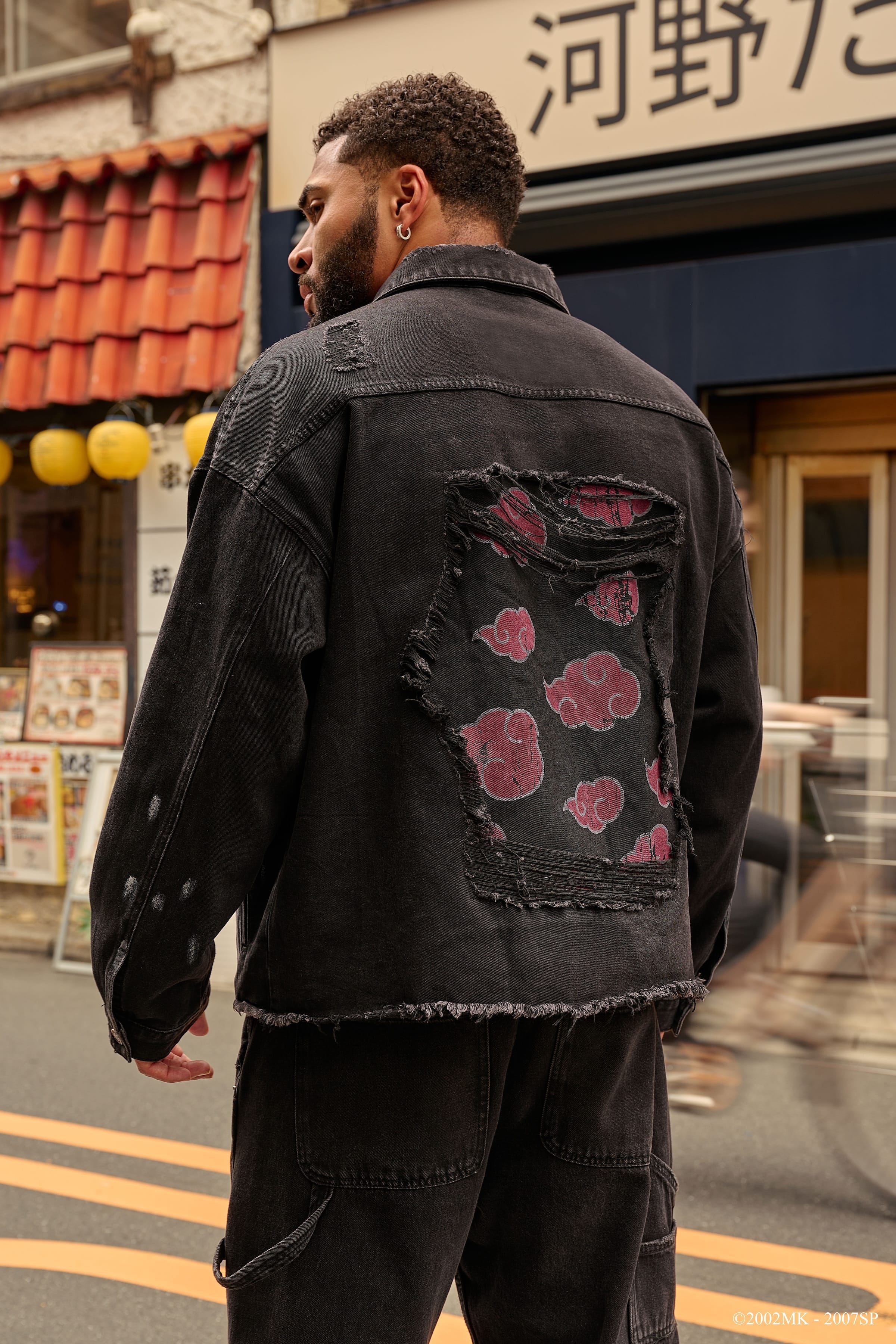 YoungLa 5133 - Naruto Distressed Denim Jackets 'Akatsuki'