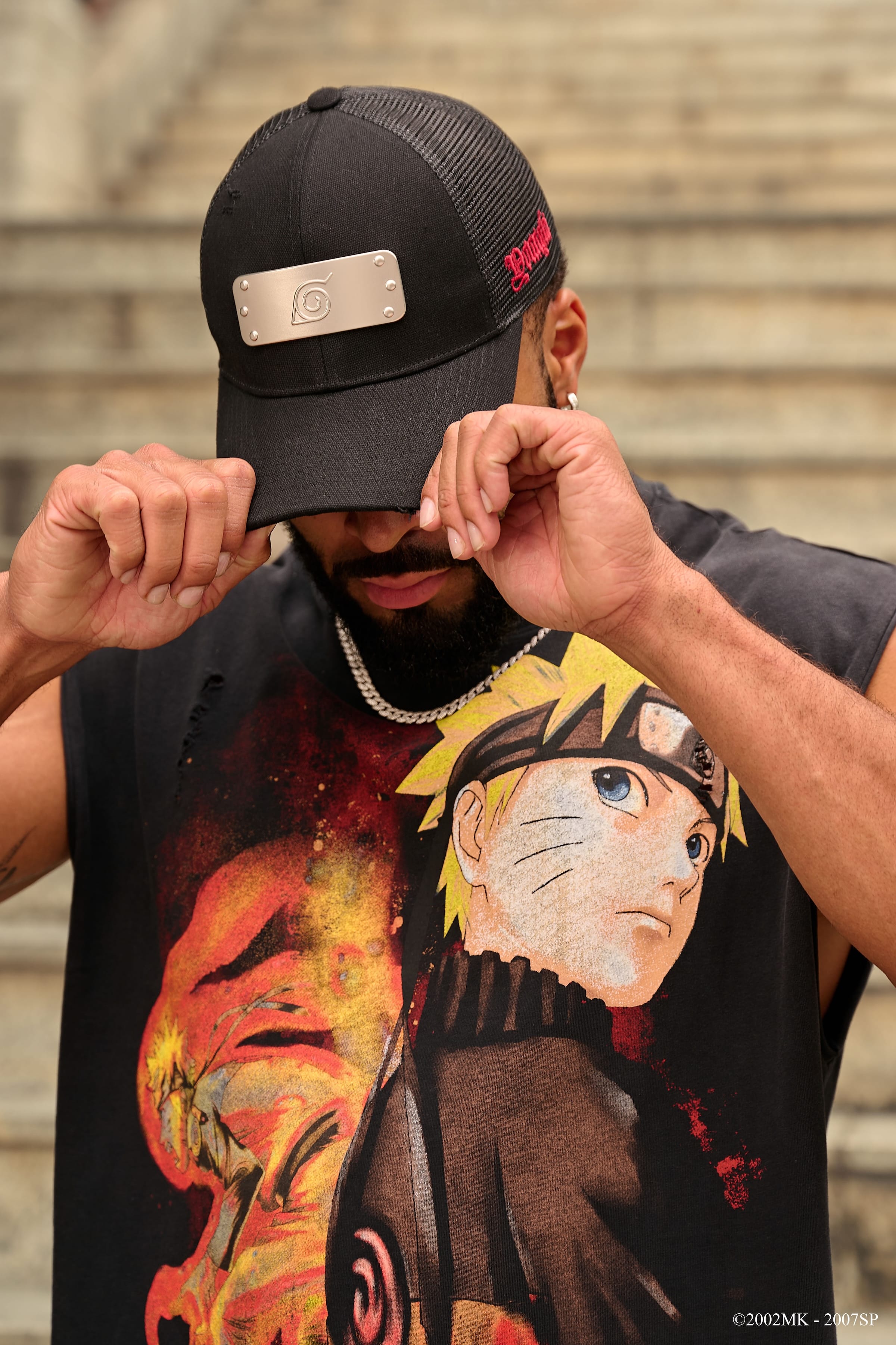 YoungLa 9049 - Naruto Forehead Protector Hats 'Black'