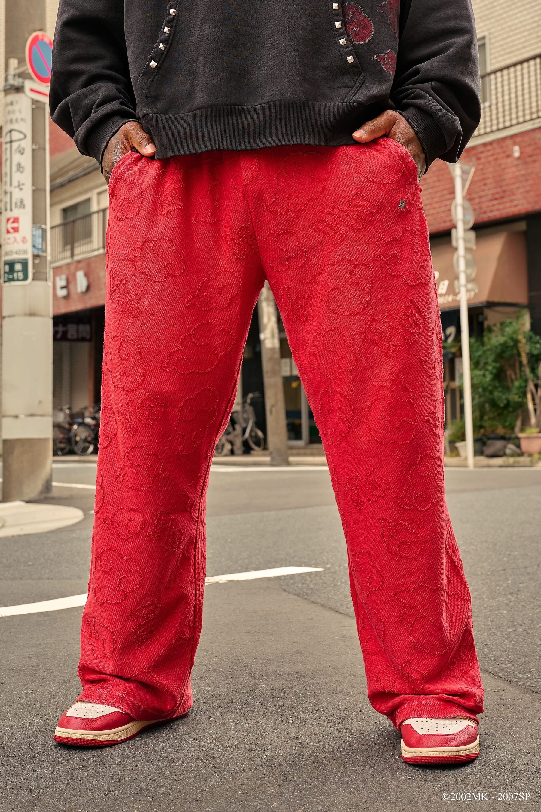 YoungLa 2109 - Naruto Cloud Sweats 'Red Wash'
