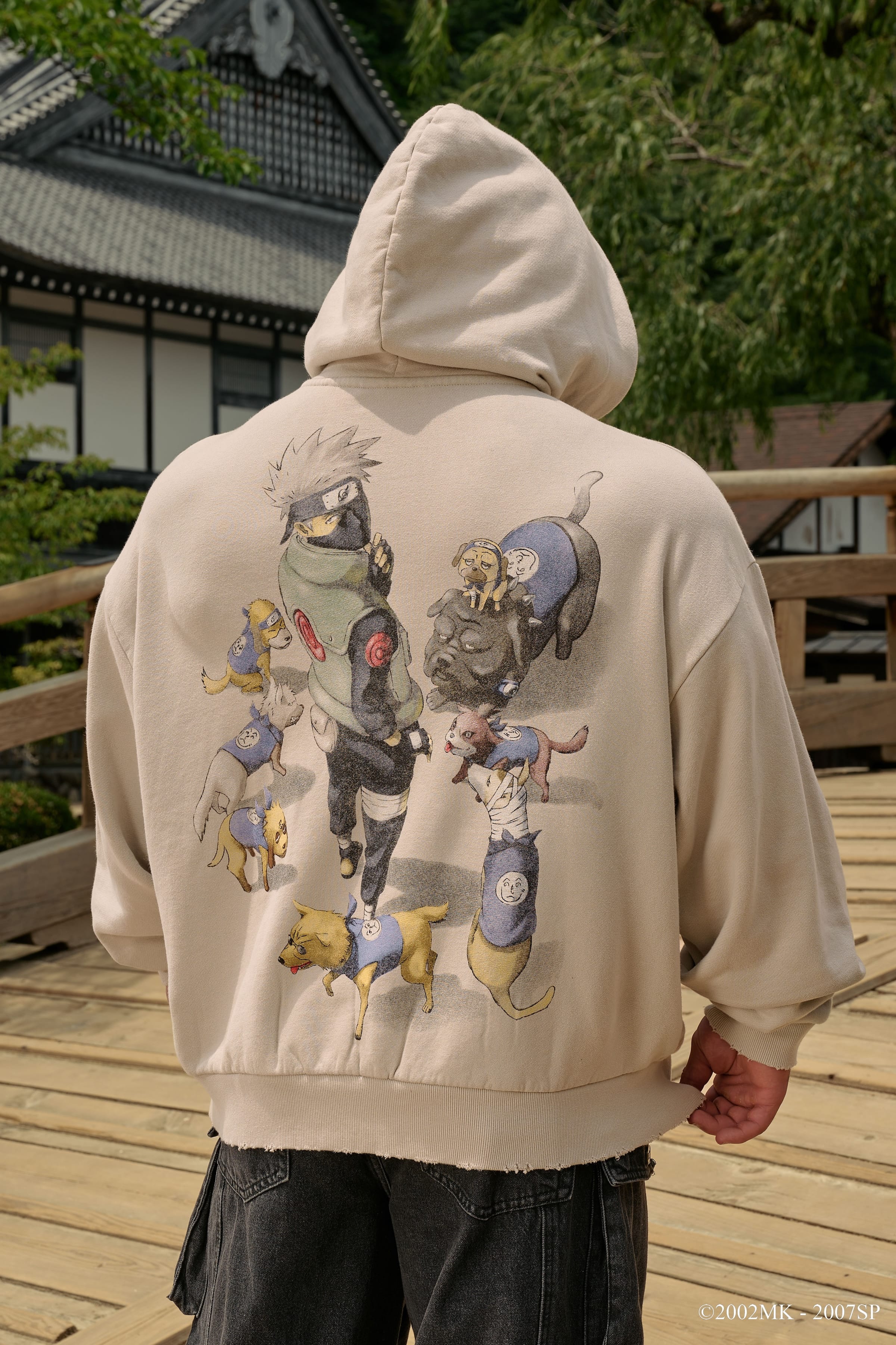 YoungLa 5083 - Naruto Stud Artwork Hoodies 'Kakashi'