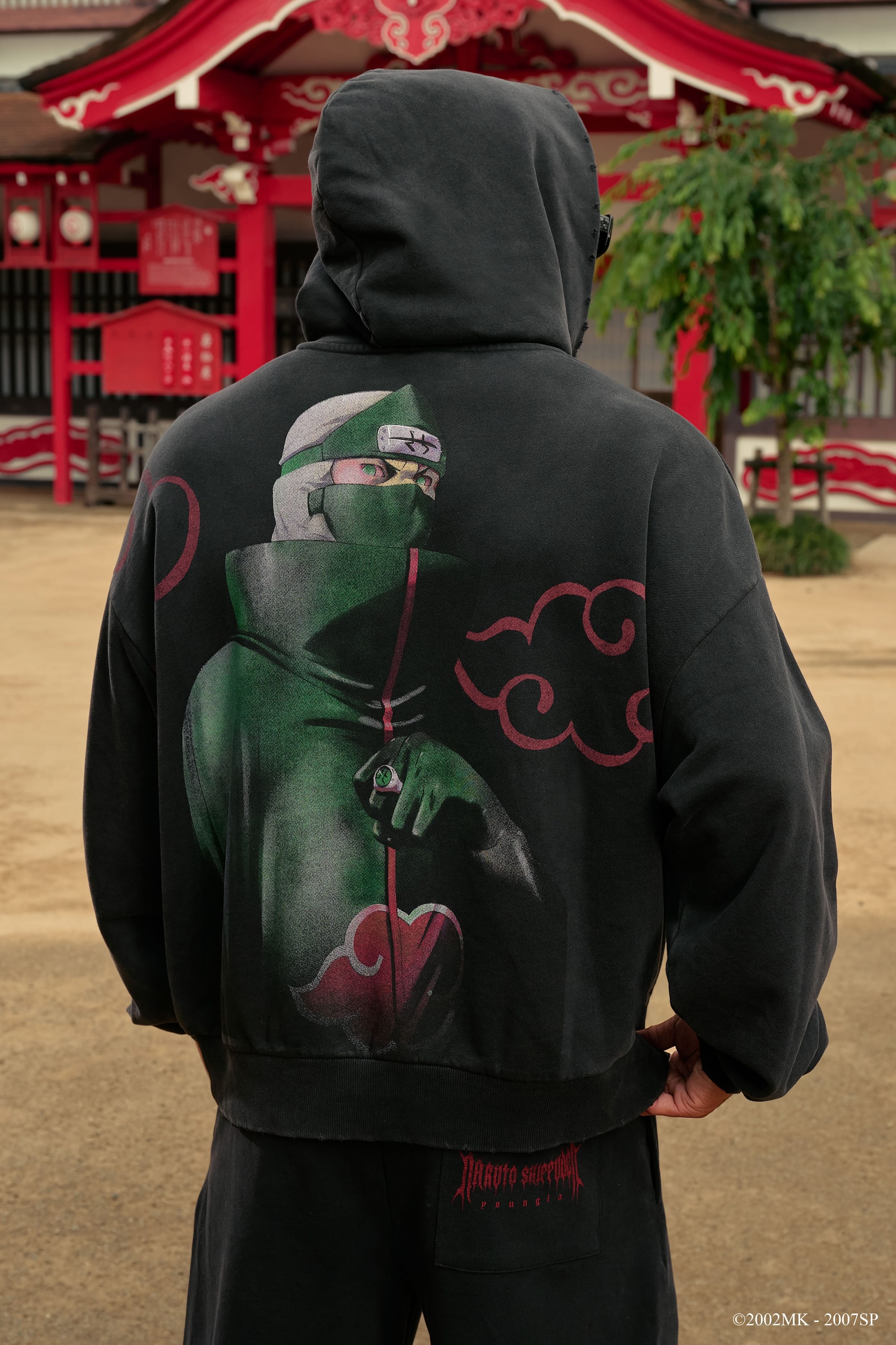 YoungLa 5083 - Naruto Stud Artwork Hoodies 'Kakuzu'